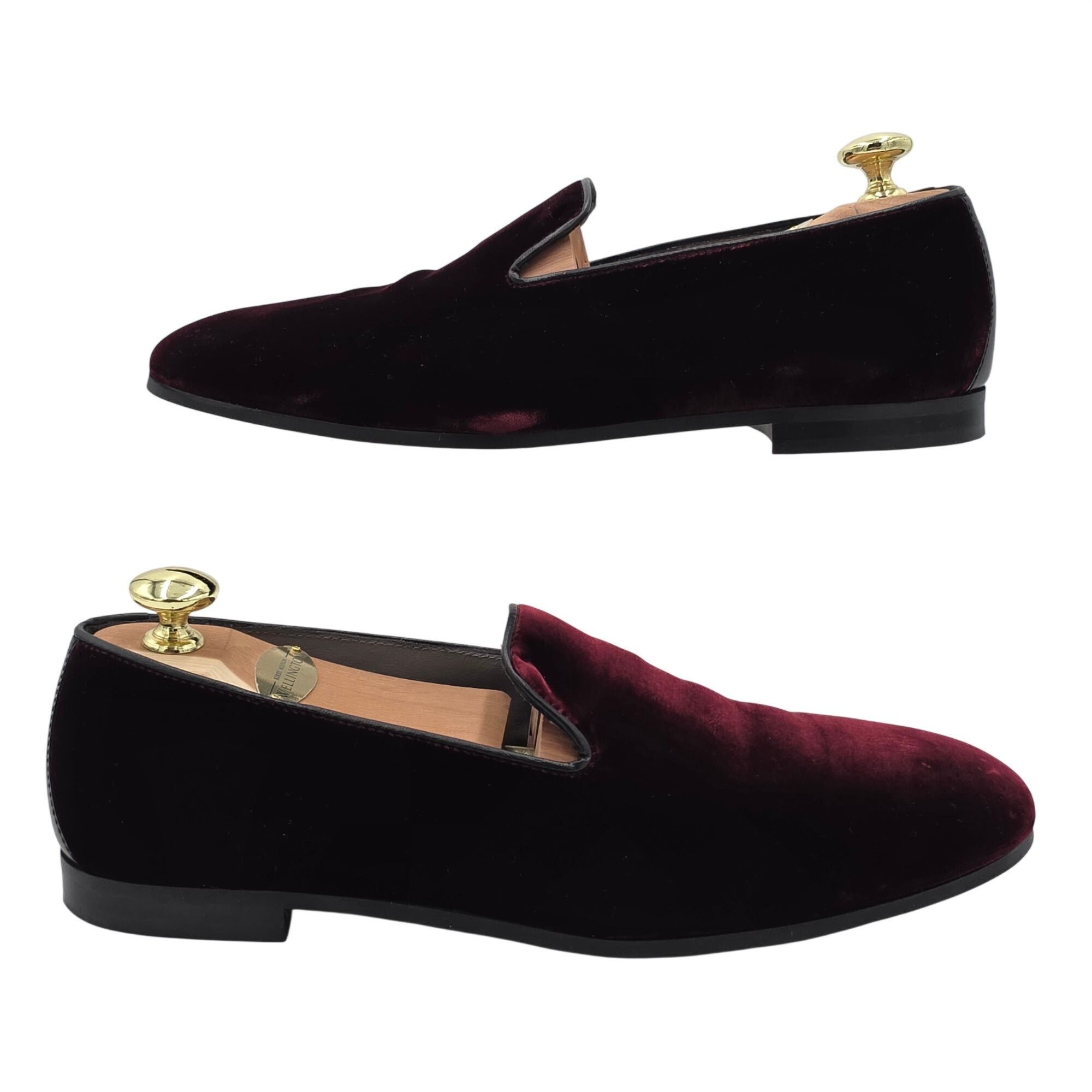 To Boot New York Italy To Boot Adam Derrick Mens 8M Garnet Red Velvet Dress S Size US 8 / EU 41 - 4 Thumbnail