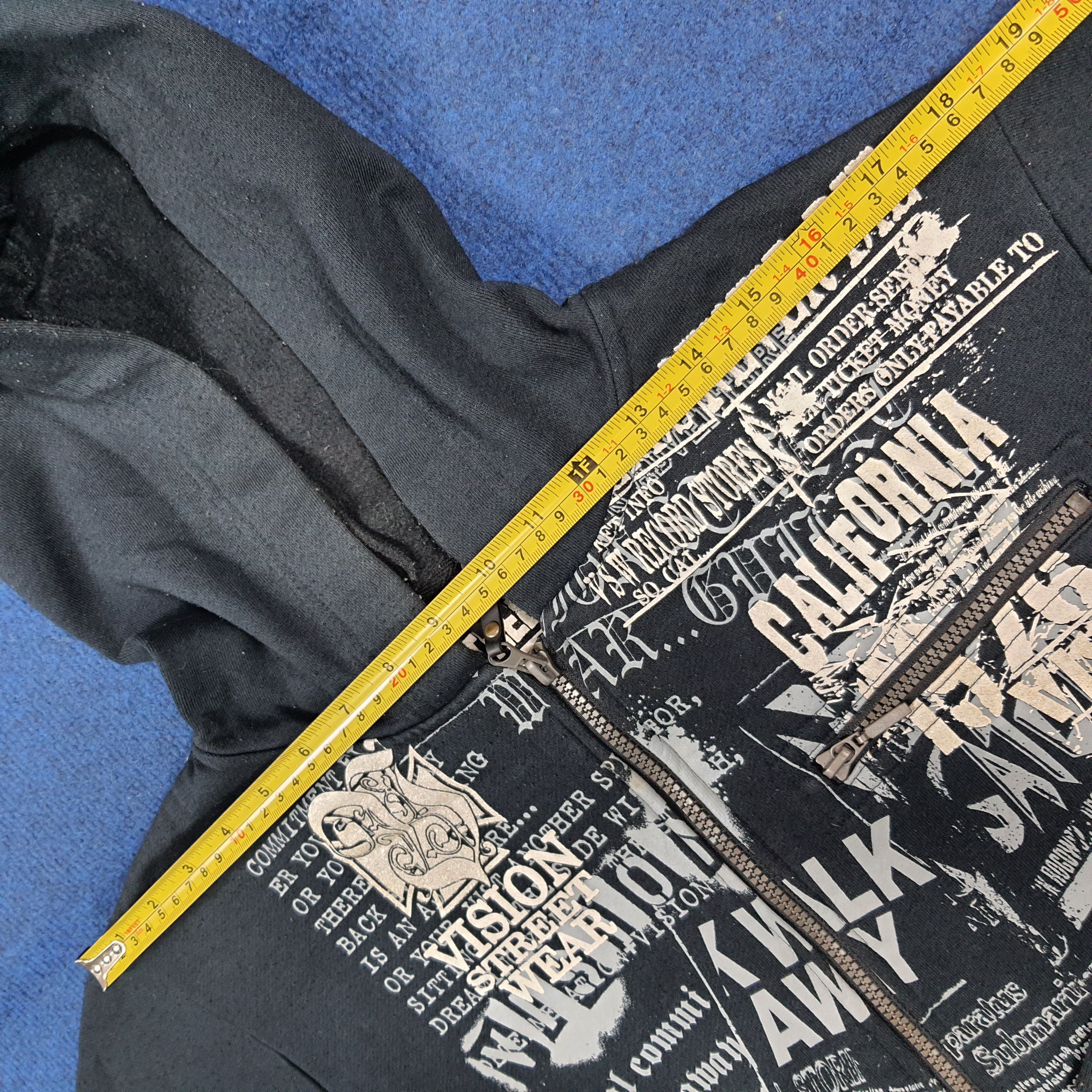 Vision Streetwear Vintage Vision Streetwear Full Zipper Hoodie C295N16 Size US S / EU 44-46 / 1 - 10 Thumbnail