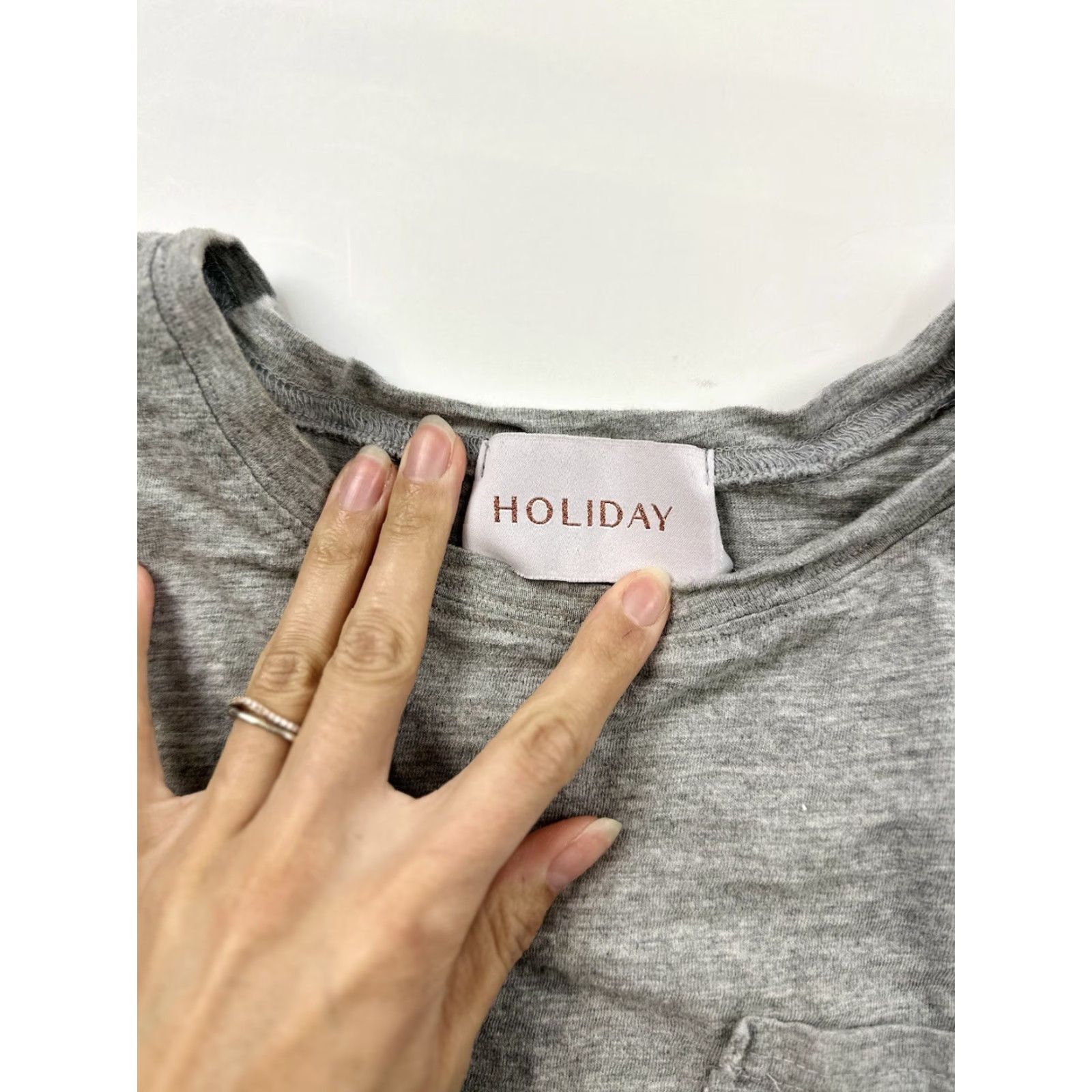 Anthropologie Holiday Anthropologie Tunic Top Womens M Grey Pockets Size M / US 6-8 / IT 42-44 - 3 Thumbnail