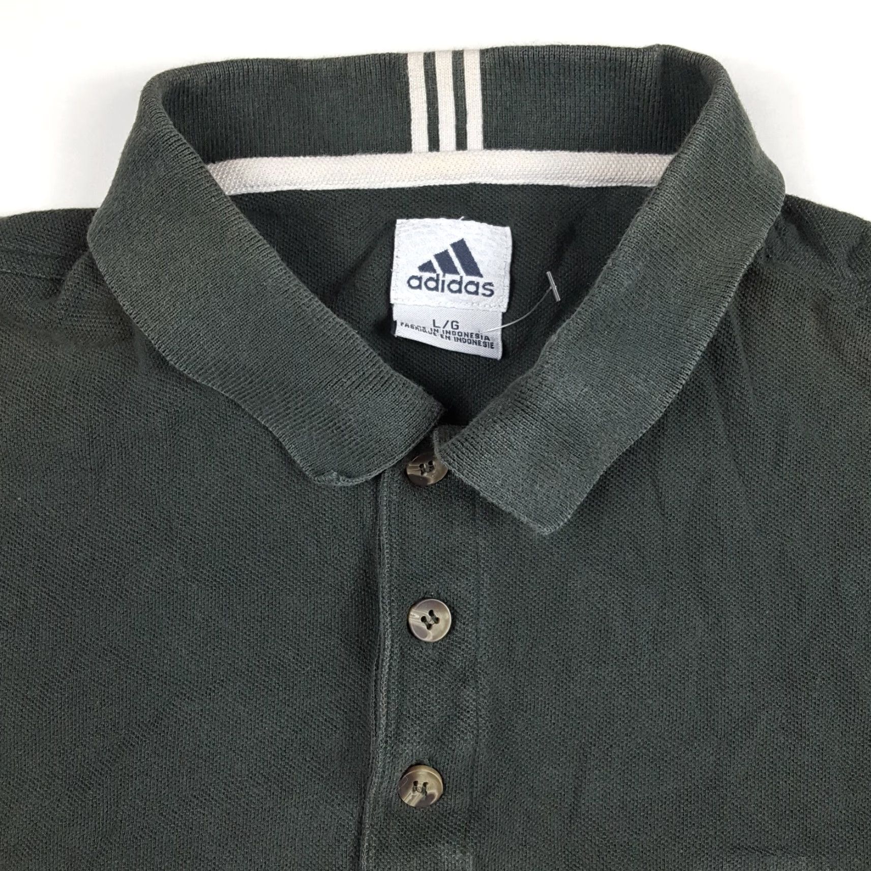 Adidas VTG 90s adidas Golf Polo Shirt Mens Size L Short Sleeve Black Funky Fade Polo Shirt Vintage Adidas Golf Shirt Mens L Black 90s Retro Polo Shirt Size US L / EU 52-54 / 3 - 3 Thumbnail