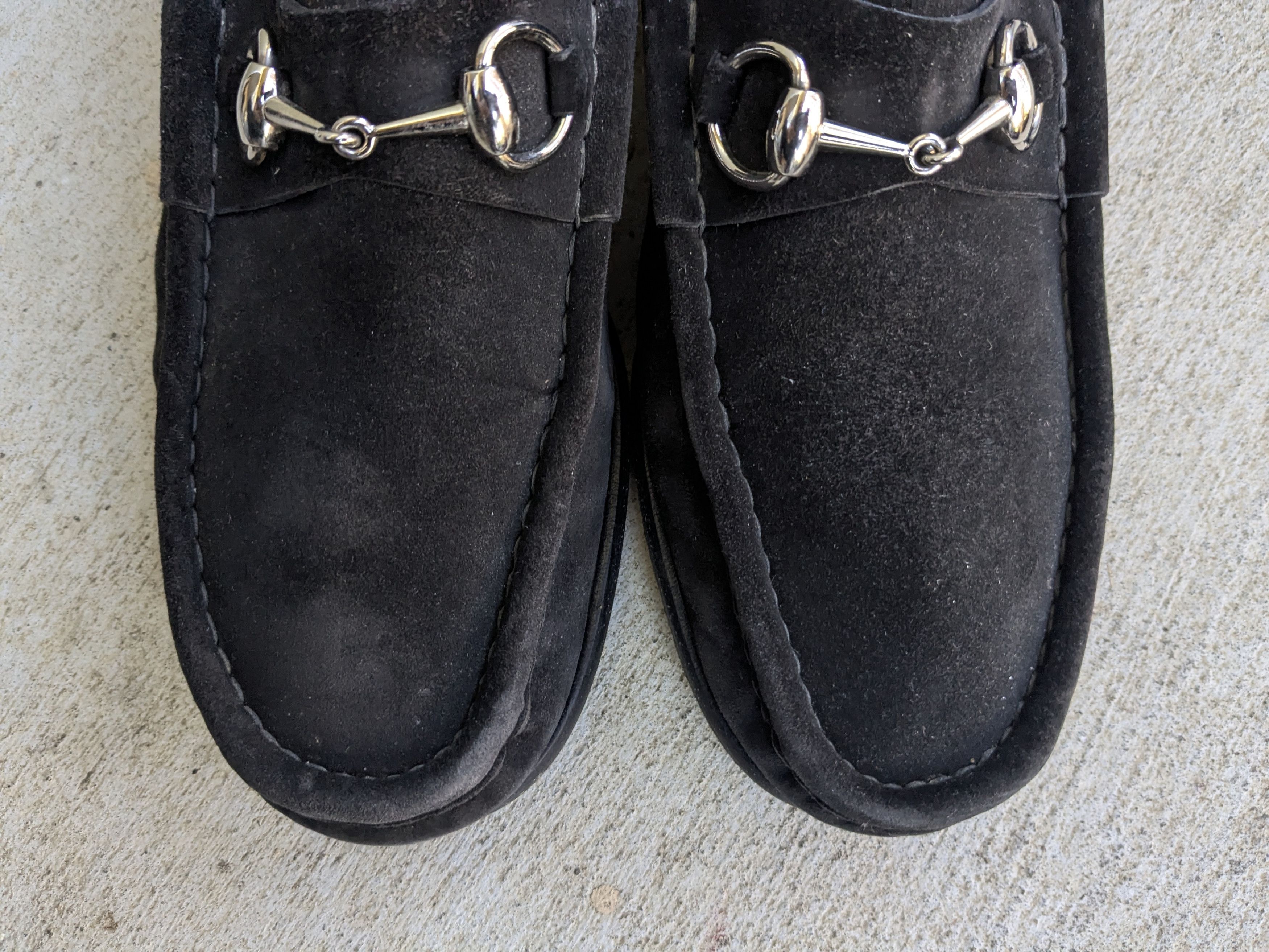 Gucci Gucci Horsebit Loafers Black Suede 10 D Italy Slip On Size US 10 / EU 43 - 5 Thumbnail
