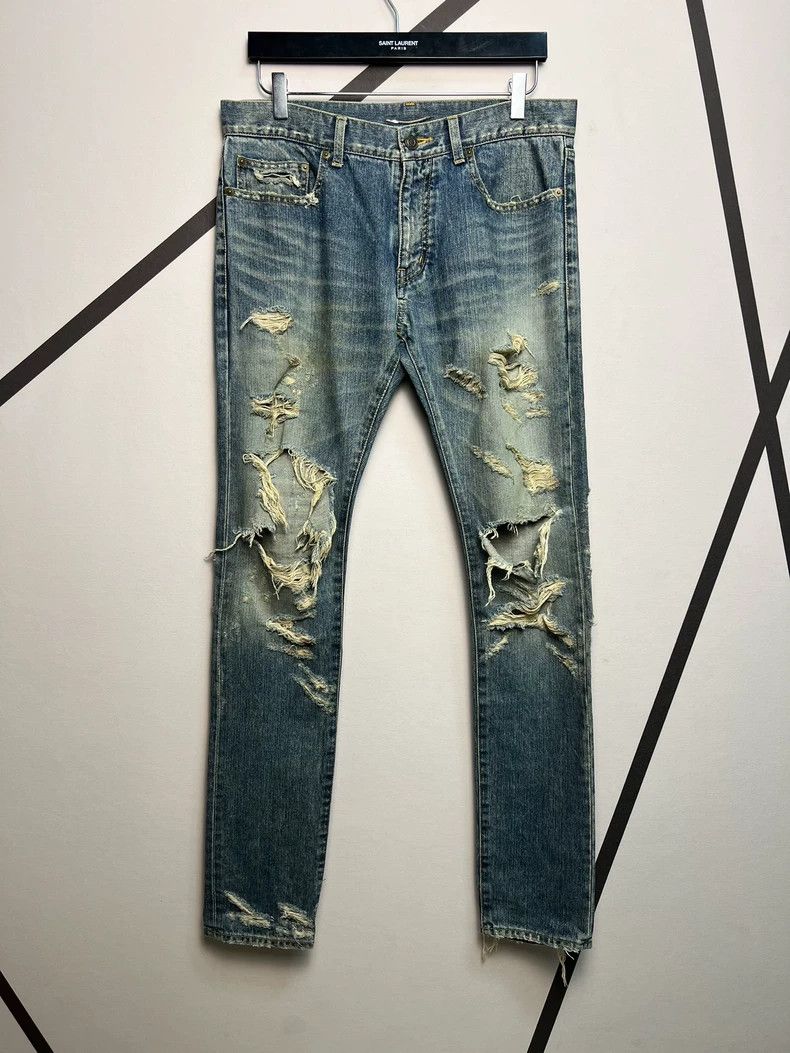 Saint Laurent Paris saint Laurent paris14 Spring and Summer Cat Beard Wash Ero Size US 32 / EU 48 - 1 Thumbnail