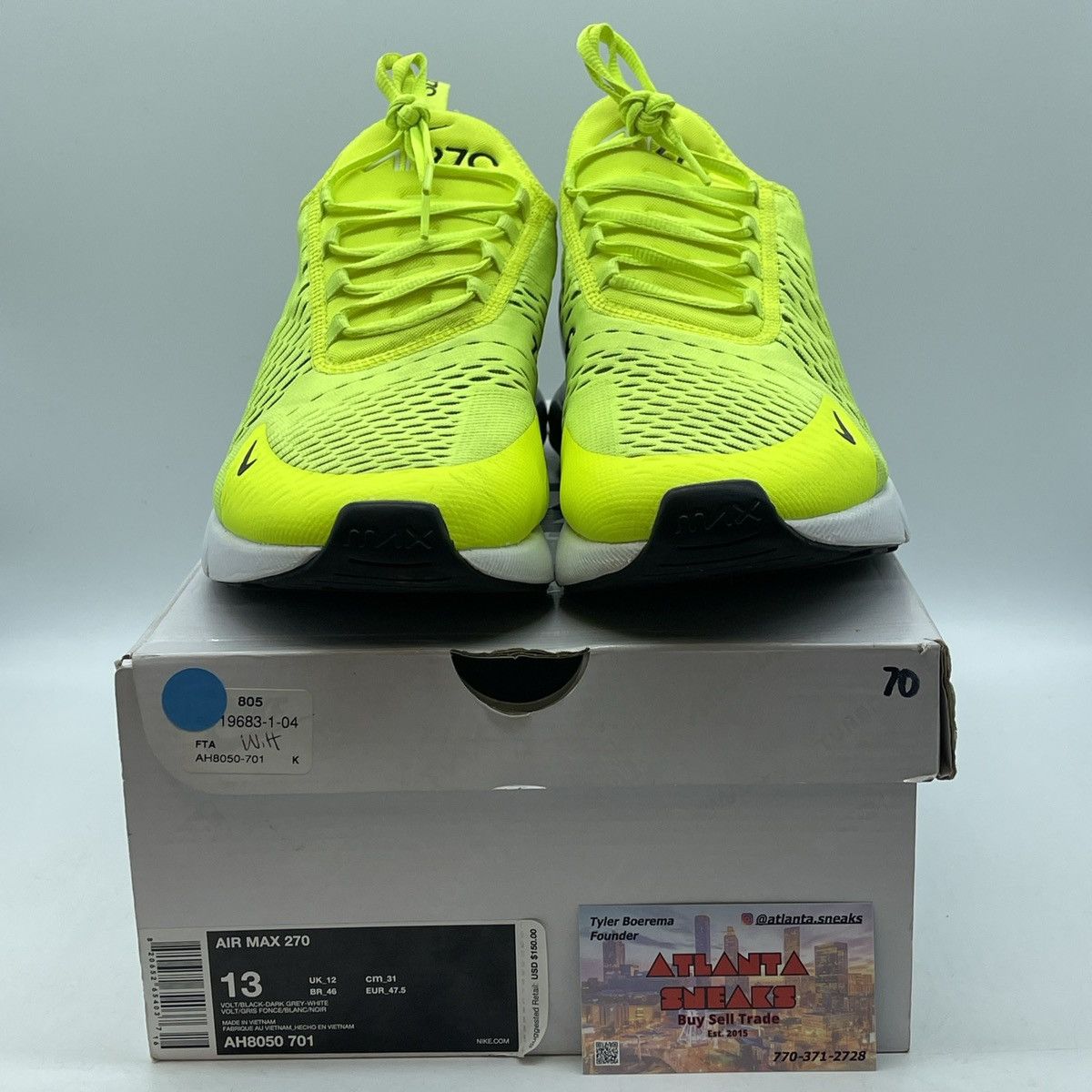 Nike Air max 270 volt Size US 13 / EU 46 - 2 Thumbnail