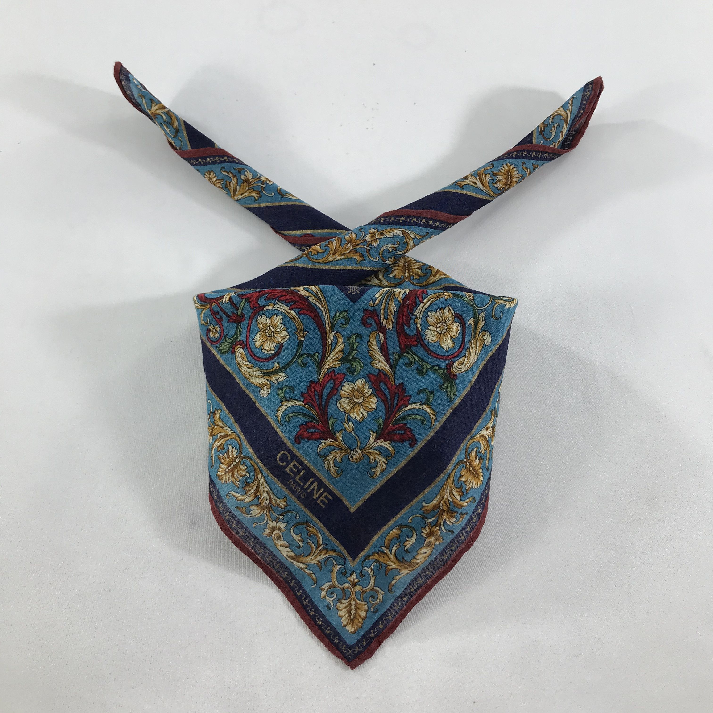 Celine × Vintage Celine Bandana / Handkerchief / Neckerchief - S1642 Size ONE SIZE - 3 Thumbnail
