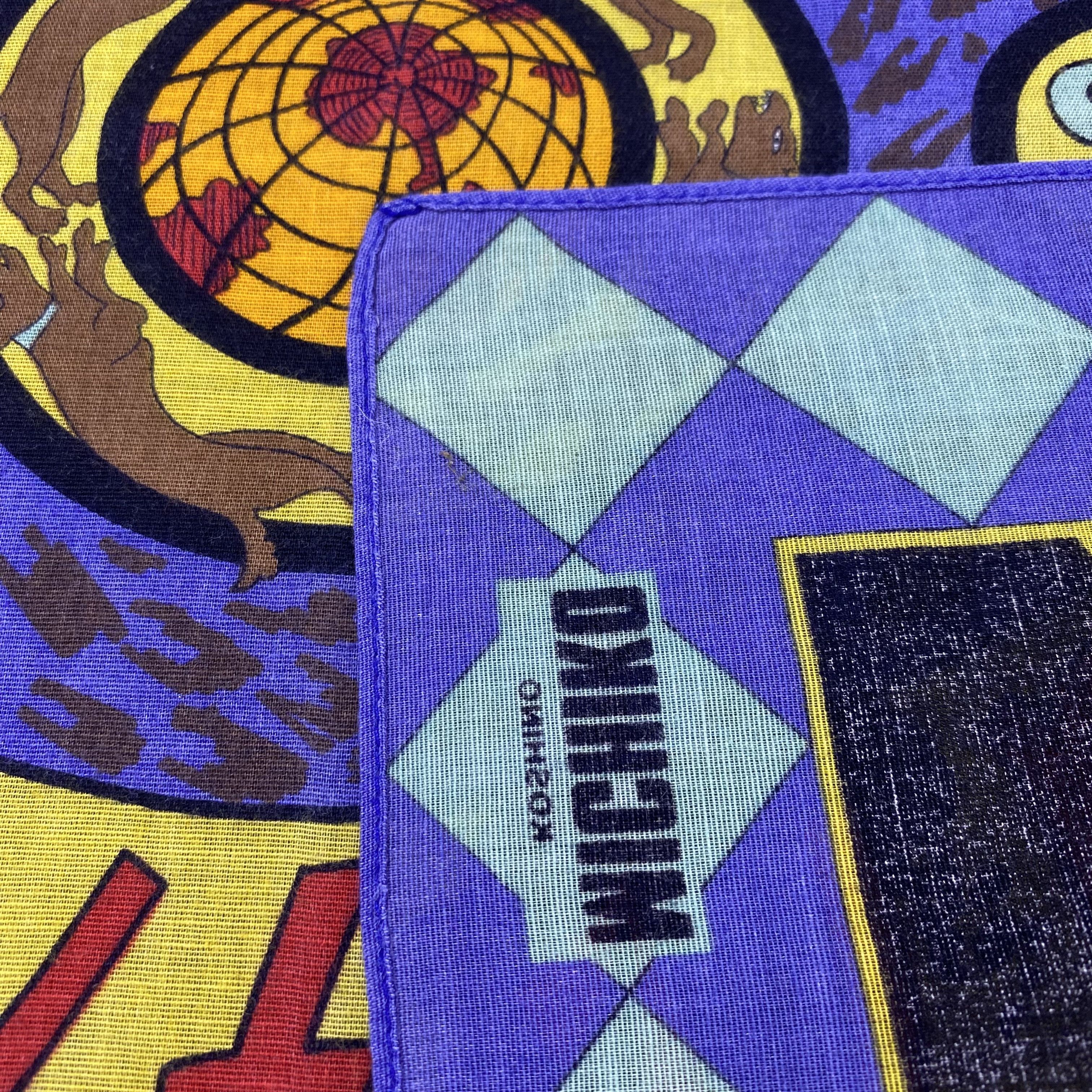 Japanese Brand Michiko Koshino Handkerchief Neckerchief Bandana-B1912 Size ONE SIZE - 6 Thumbnail