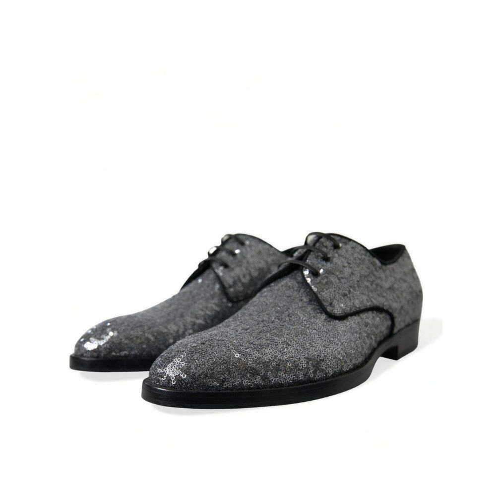Dolce & Gabbana Dolce & Gabbana Exquisite Sequined Derby Dress Shoes Size US 6 / EU 39 - 3 Thumbnail