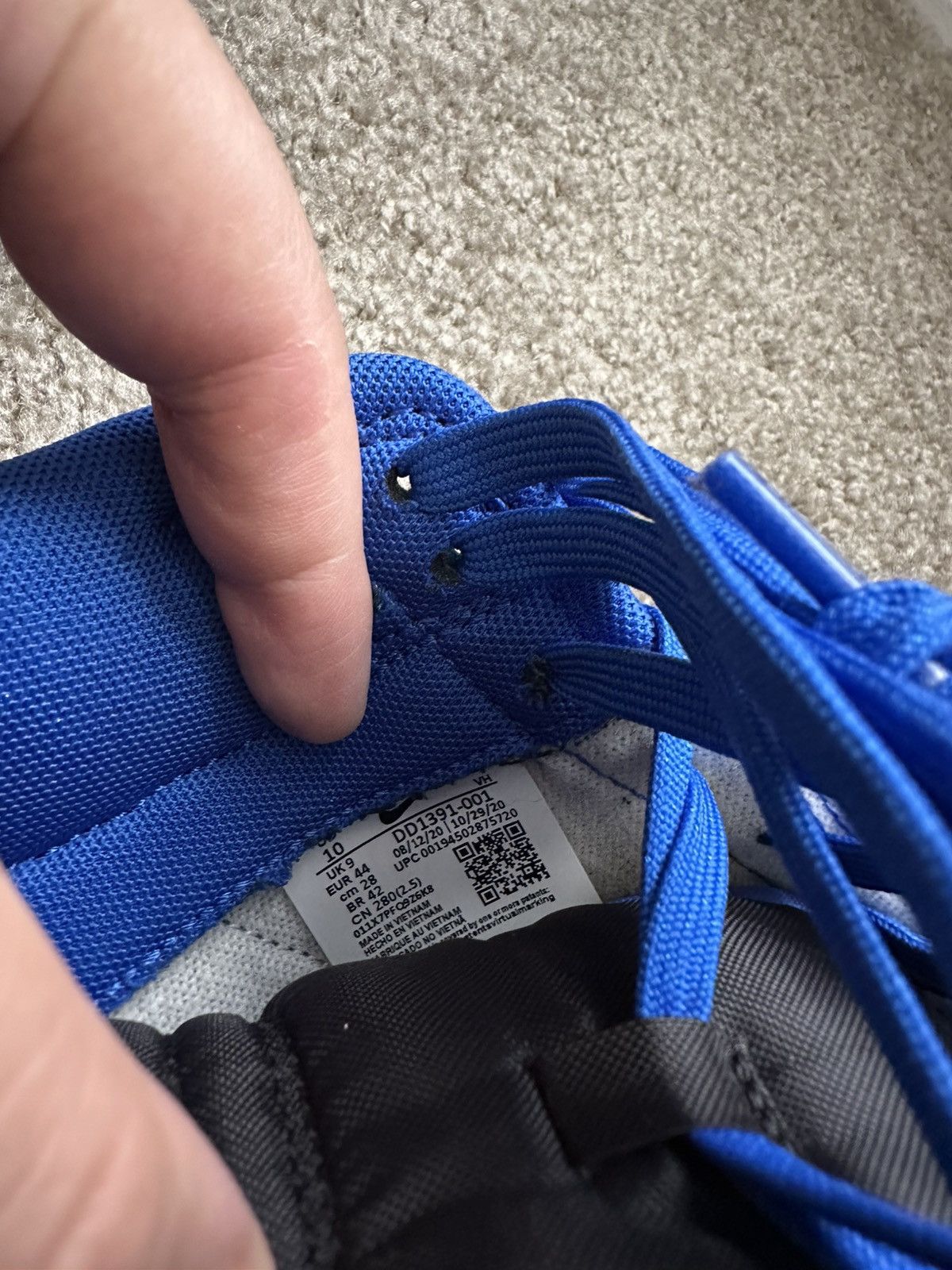 Nike Nike Dunk Low Hyper Cobalt Size US 10 / EU 43 - 6 Thumbnail