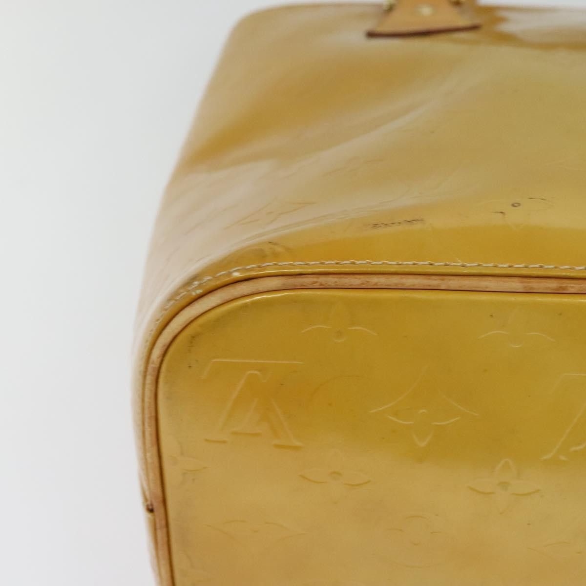 Louis Vuitton LOUIS VUITTON Monogram Vernis Houston Hand Bag Beige M91004 Size ONE SIZE - 15 Thumbnail