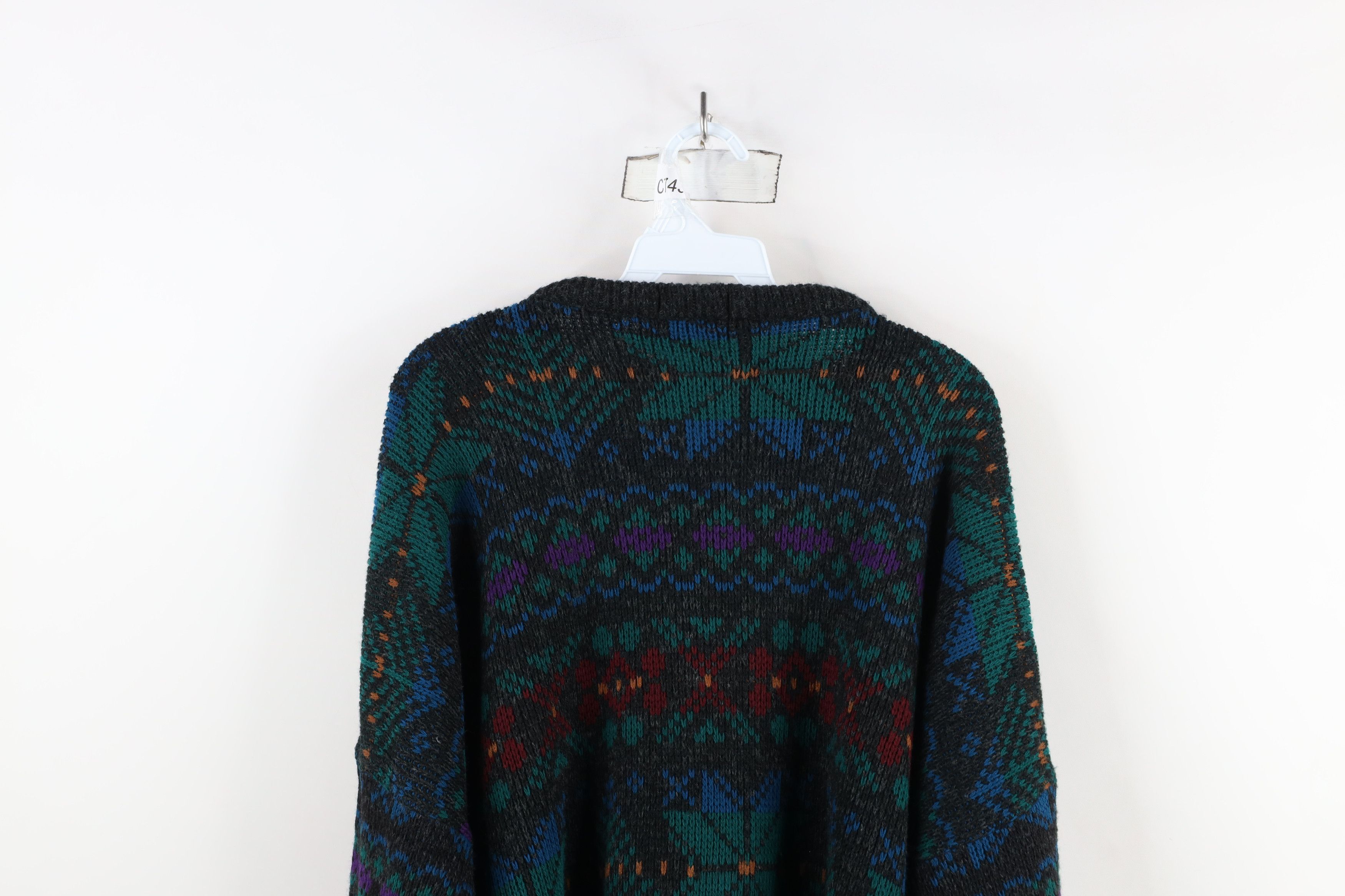 Vintage Vintage 90s Streetwear Fair Isle Knit Crewneck Sweater USA Size US XXL / EU 58 / 5 - 10 Thumbnail