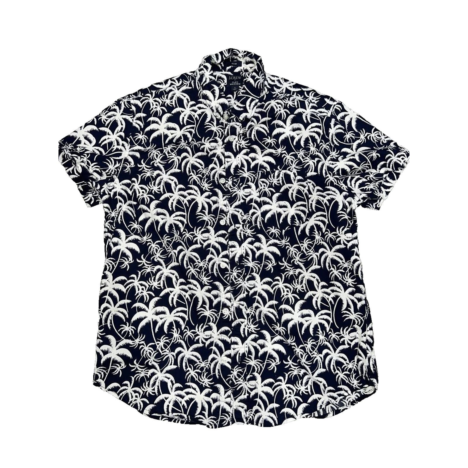 J.Crew J.Crew Short-sleeve Y2K Casual Beach Men Black L A003167 Size US L / EU 52-54 / 3 - 3 Thumbnail