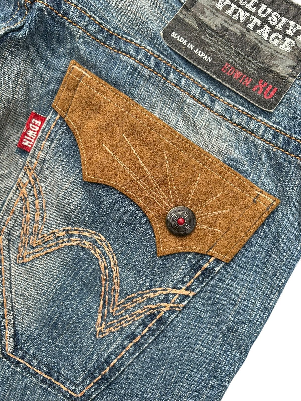 Vintage Edwin Navajo Faded Rusty Mudwash Denim Jeans ☠️🎌