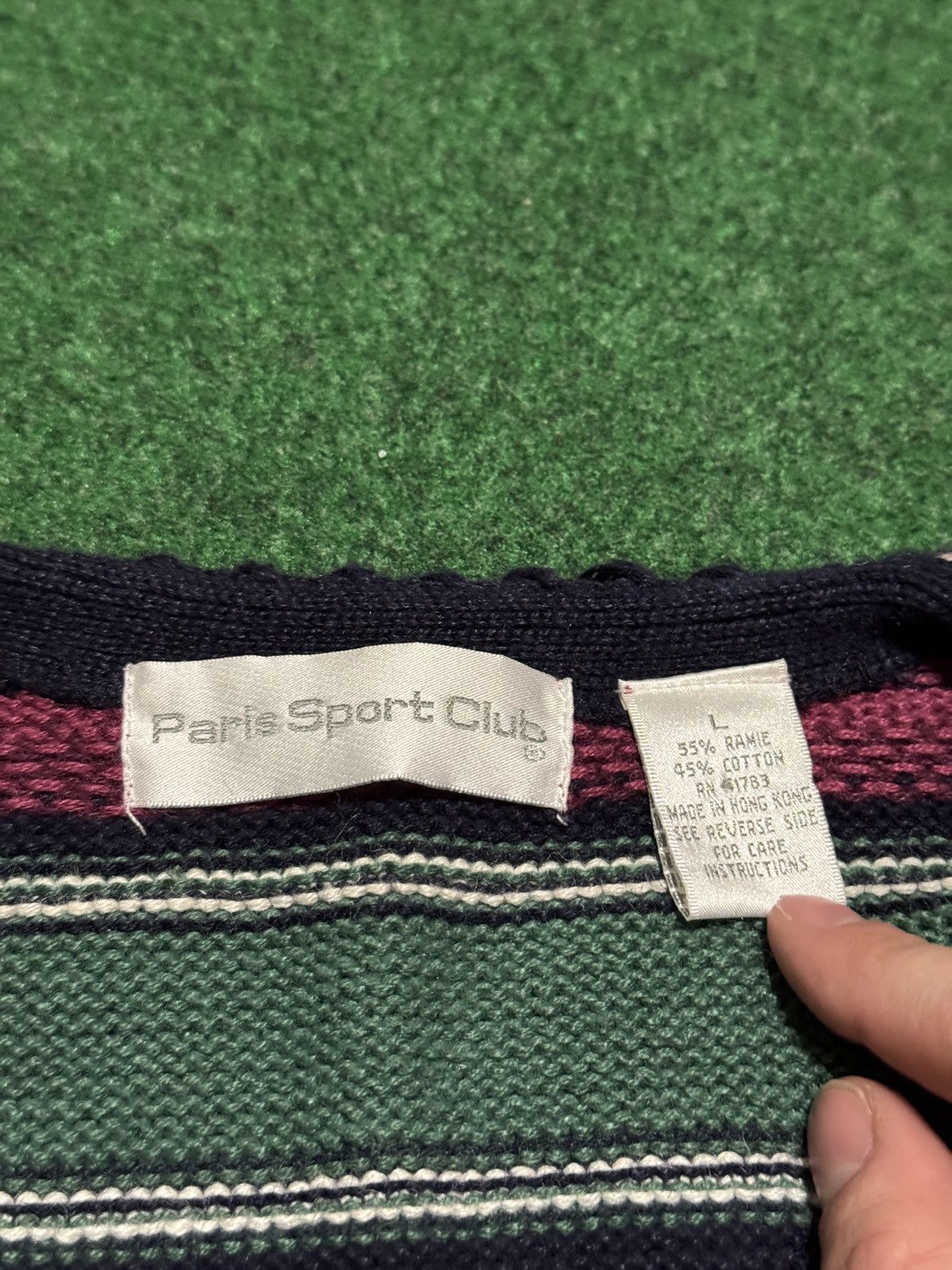 Vintage Southwestern Cardigan Vintage 90s 23x22 Cropped Boxy Sweater Size L / US 10 / IT 46 - 3 Thumbnail