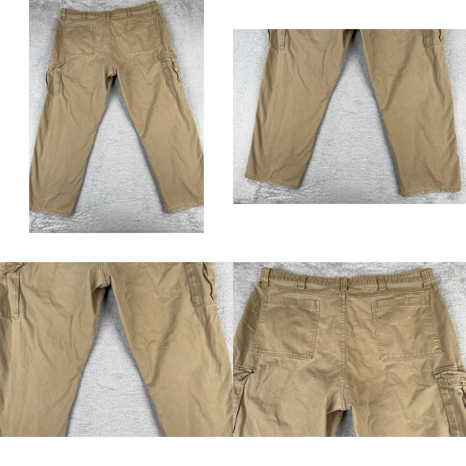 Wrangler Wrangler Pants Men 44 Brown Workwear Twill Cargo Cotton Durable 42x29 READ Size US 44 / EU 60 - 9 Thumbnail