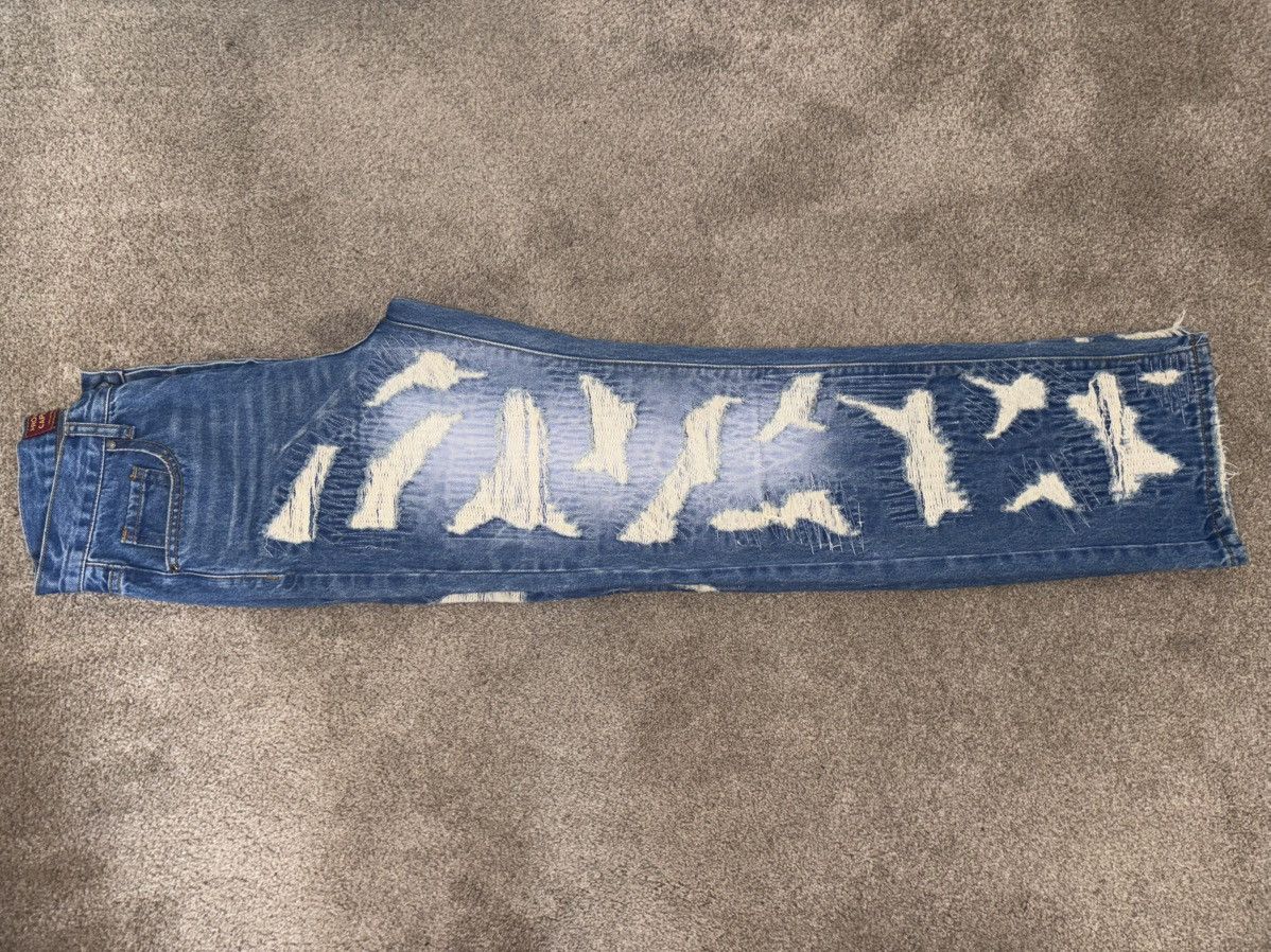 Japanese Brand Ripped distressed denim jeans Size US 30 / EU 46 - 5 Thumbnail