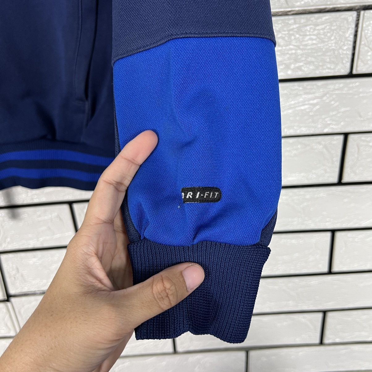 Nike Vintage 90's NIKE Dri-Fit Track Top Jacket #4048-C184 Size US M / EU 48-50 / 2 - 7 Thumbnail