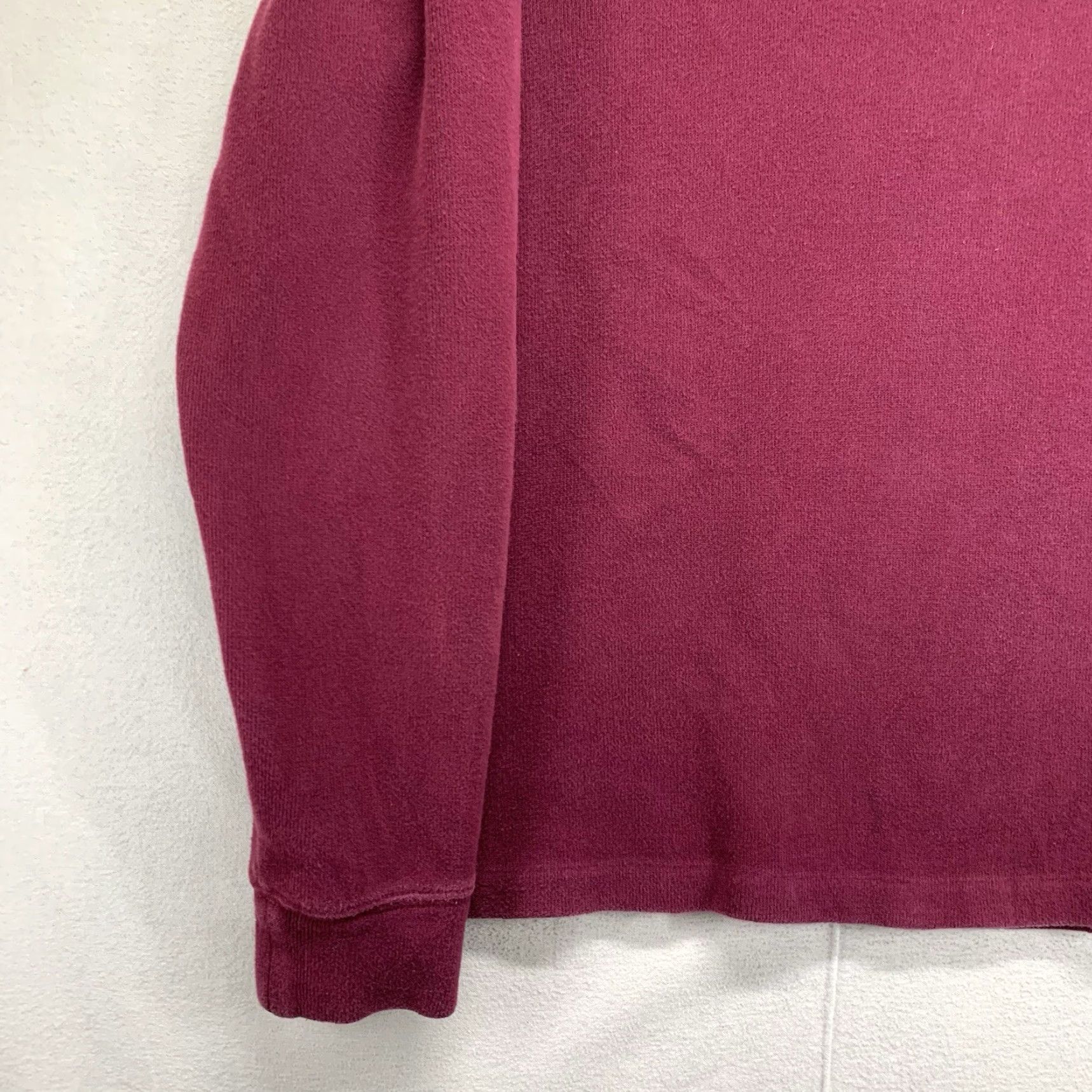 Polo Ralph Lauren VINTAGE Polo Ralph Lauren Sweater Shirt Men Large Red 1/4 Zip Embroidered Knit Mock Neck Casual Size US L / EU 52-54 / 3 - 6 Thumbnail