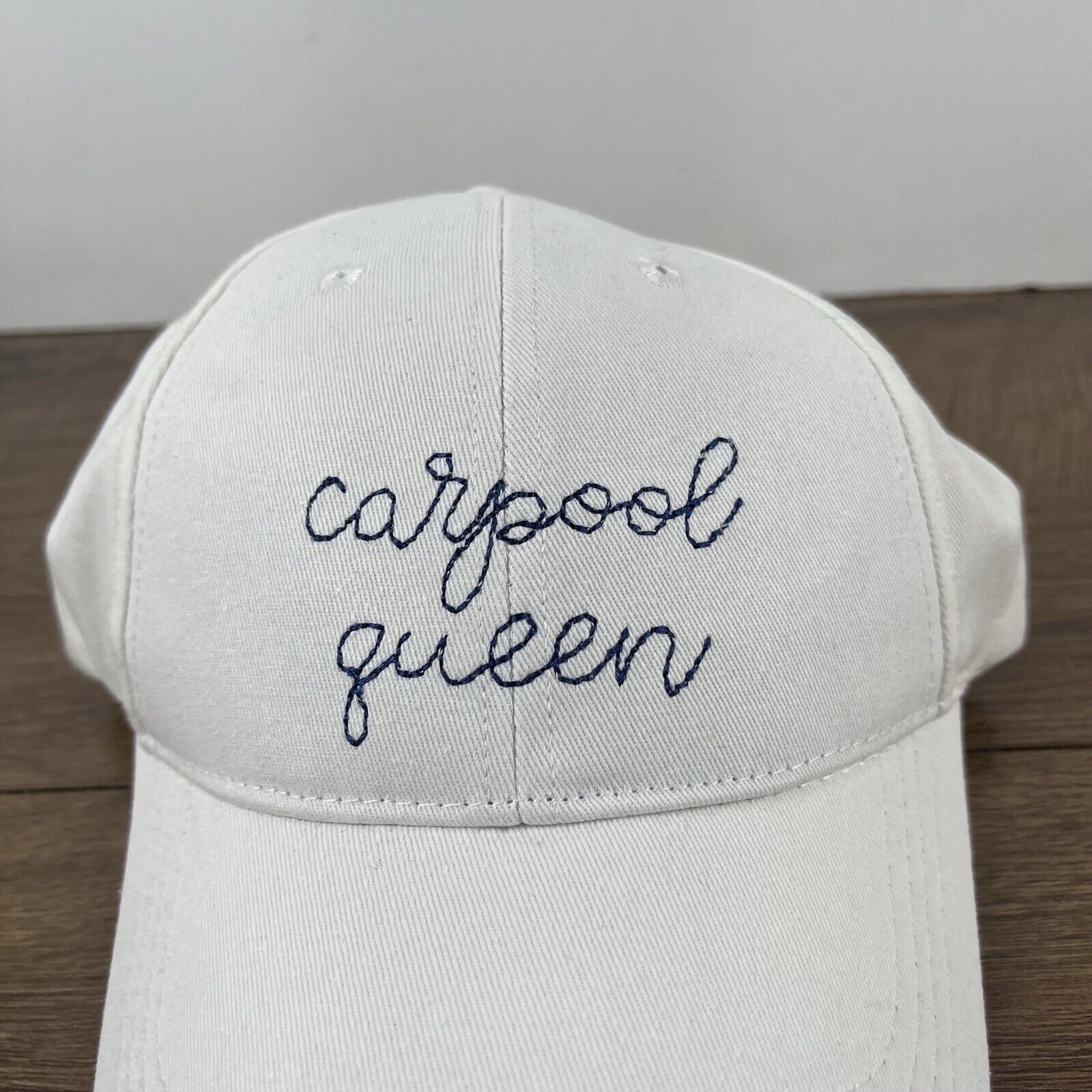 Other Carpool Queen Hat Carppol Hat White Adjustable Hat White Adu Size ONE SIZE - 8 Thumbnail