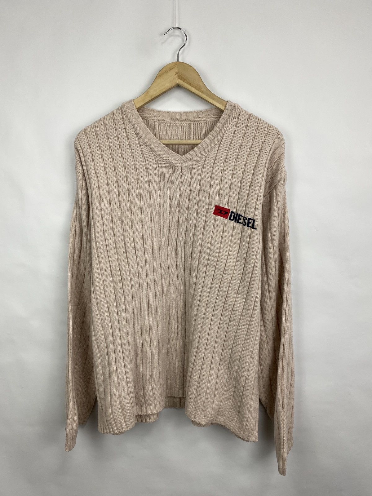 Diesel 🇺🇸 Vintage 90s Diesel Sweater Rare Retro Hype Y2K Size US L / EU 52-54 / 3 - 3 Thumbnail
