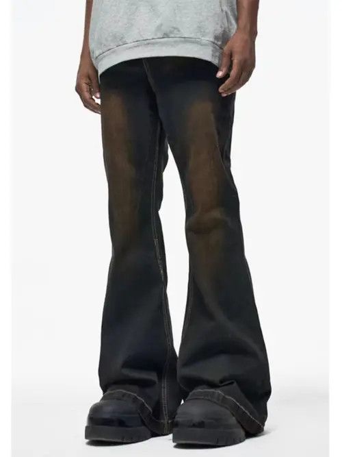 VIBE Vintage-style contrast mud-dyed bootcut jeans Size US 30 / EU 46 - 6 Thumbnail