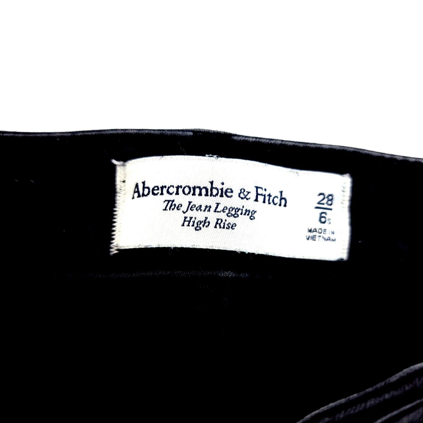 Abercrombie & Fitch Abercrombie & Fitch Black The Jean Legging Women's Jeans 28 Size 28" / US 6 / IT 42 - 5 Thumbnail