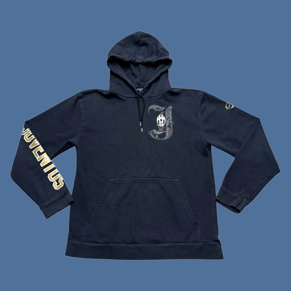Nike VINTAGE Nike x Juventus FC Hoodie Mens Large Black Soccer Big Logo Swoosh Y2K Size US L / EU 52-54 / 3 - 1 Thumbnail