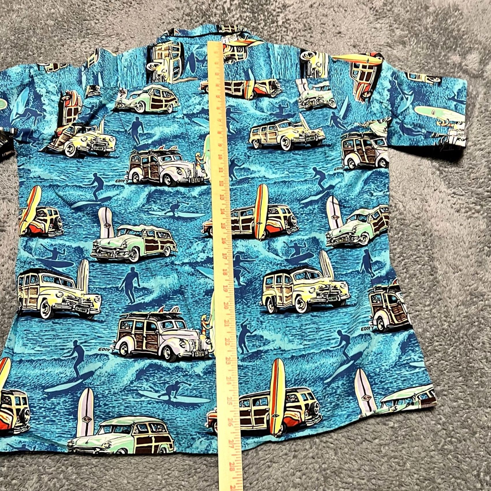 Reyn Spooner Reyn Spooner Shirt Mens Medium blue Surfboard Classic Car Button Size US M / EU 48-50 / 2 - 5 Thumbnail