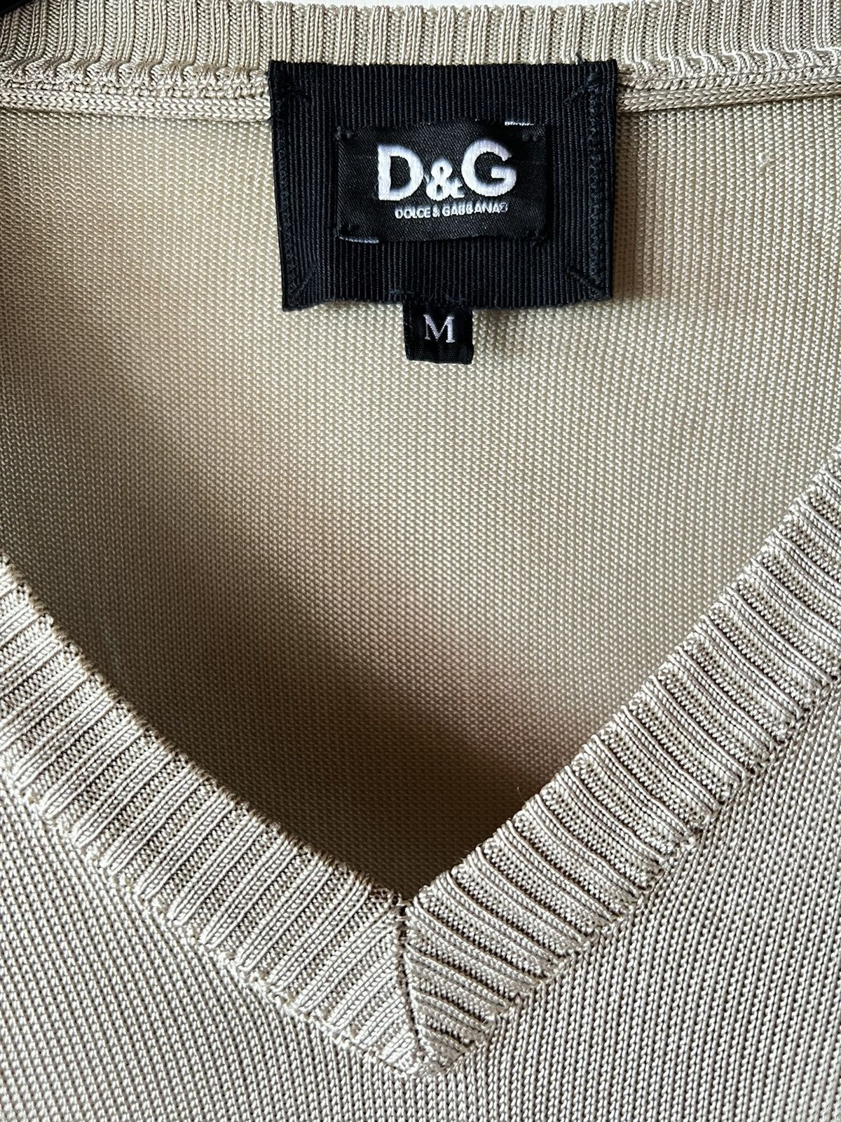 Dolce & Gabbana Dolce & Gabbana gold pearlescent sweater Size US M / EU 48-50 / 2 - 3 Thumbnail
