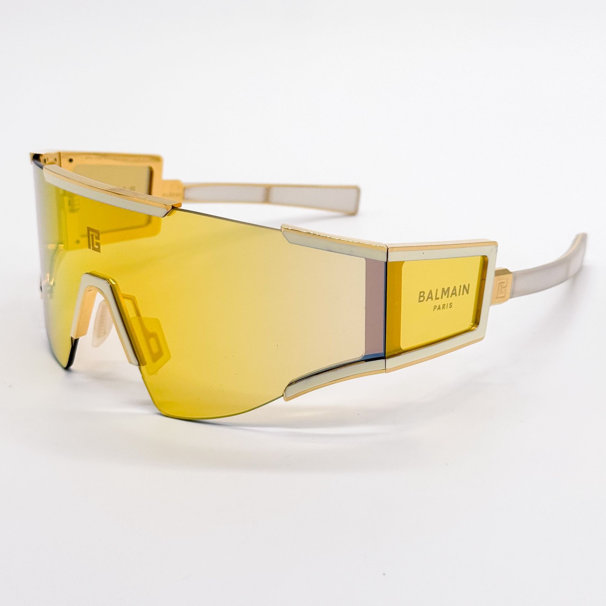 Balmain NEW BALMAIN SUNGLASSES BPS-138B GOLD UNISEX EYEWEAR BALMAIN Size ONE SIZE - 4 Thumbnail