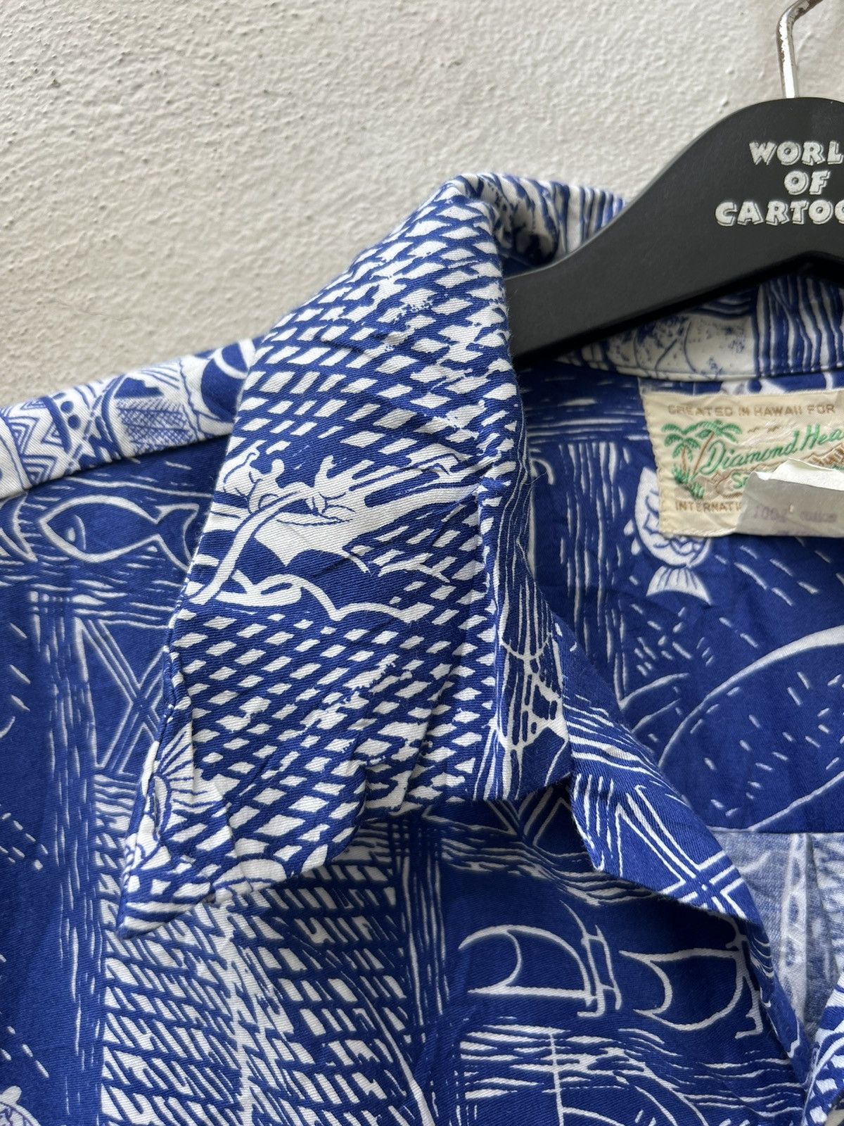 Diamond Head Vintage 60s Diamond Head Sportswear Blue Hawaiian Shirt Size US M / EU 48-50 / 2 - 8 Thumbnail