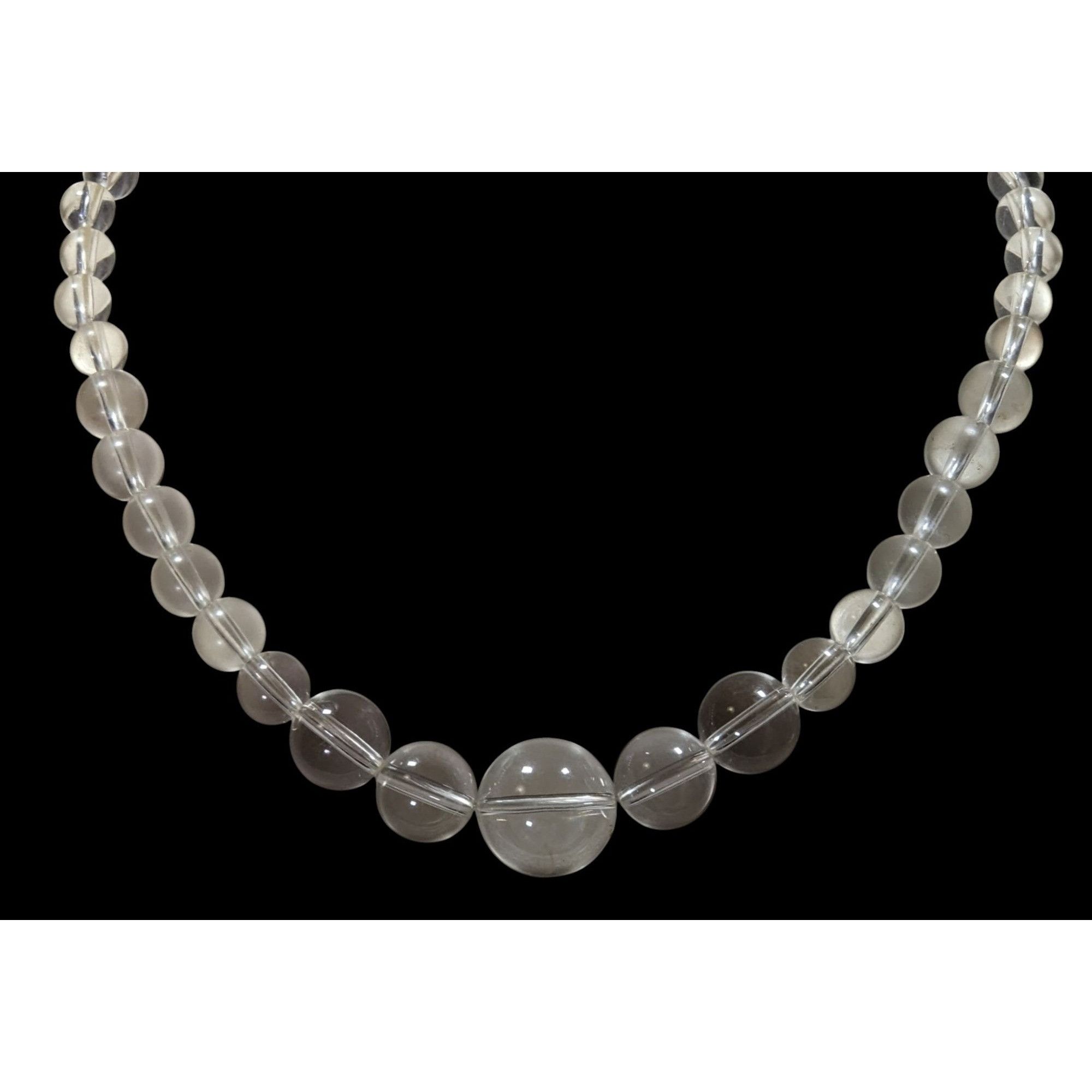 Other Vintage Crystal Clear Lucite Beaded Necklace Size ONE SIZE - 4 Thumbnail