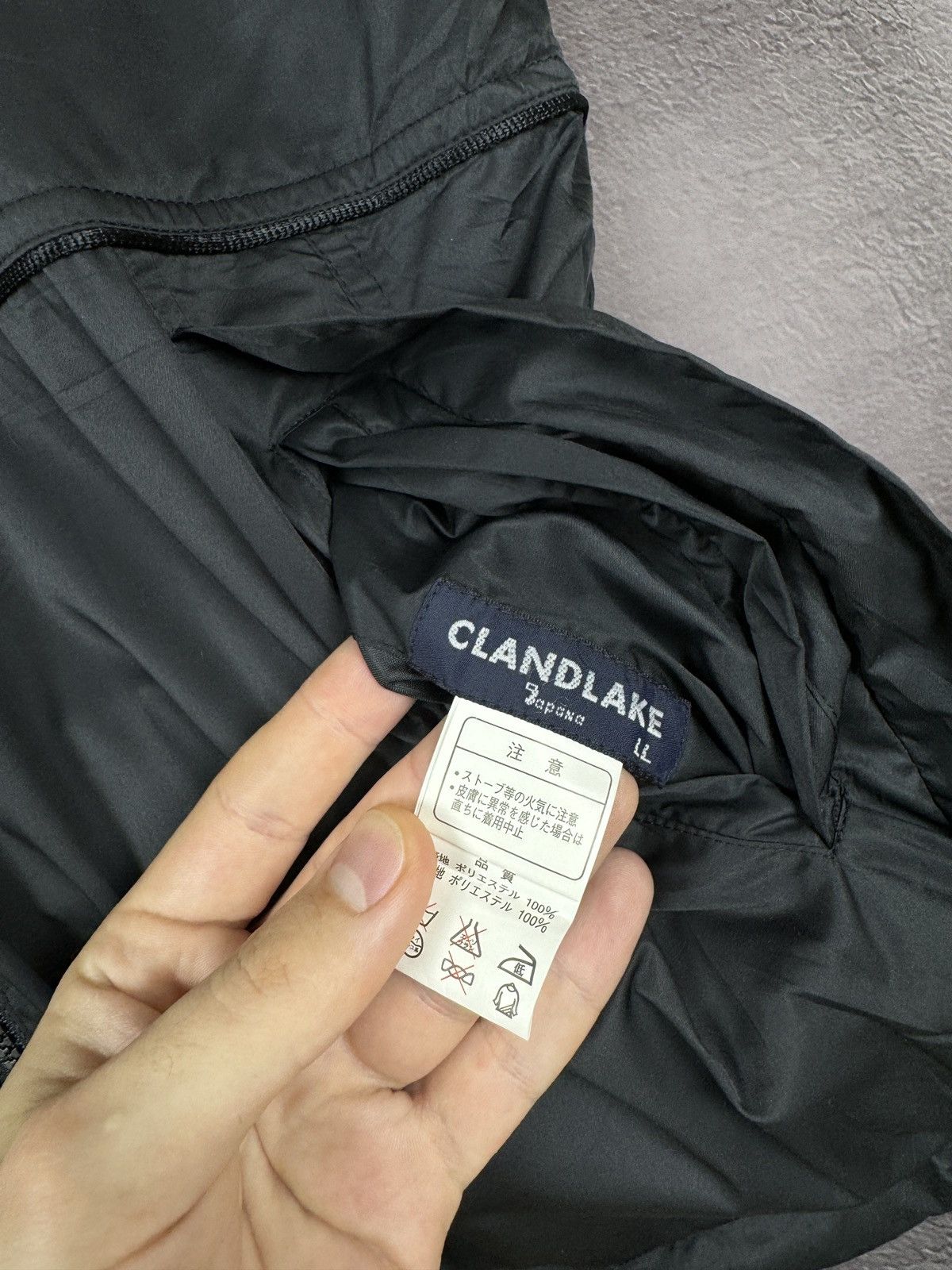 Japanese Brand Clandlake Japana black reversible nylon fleece vest Size US XL / EU 56 / 4 - 9 Thumbnail