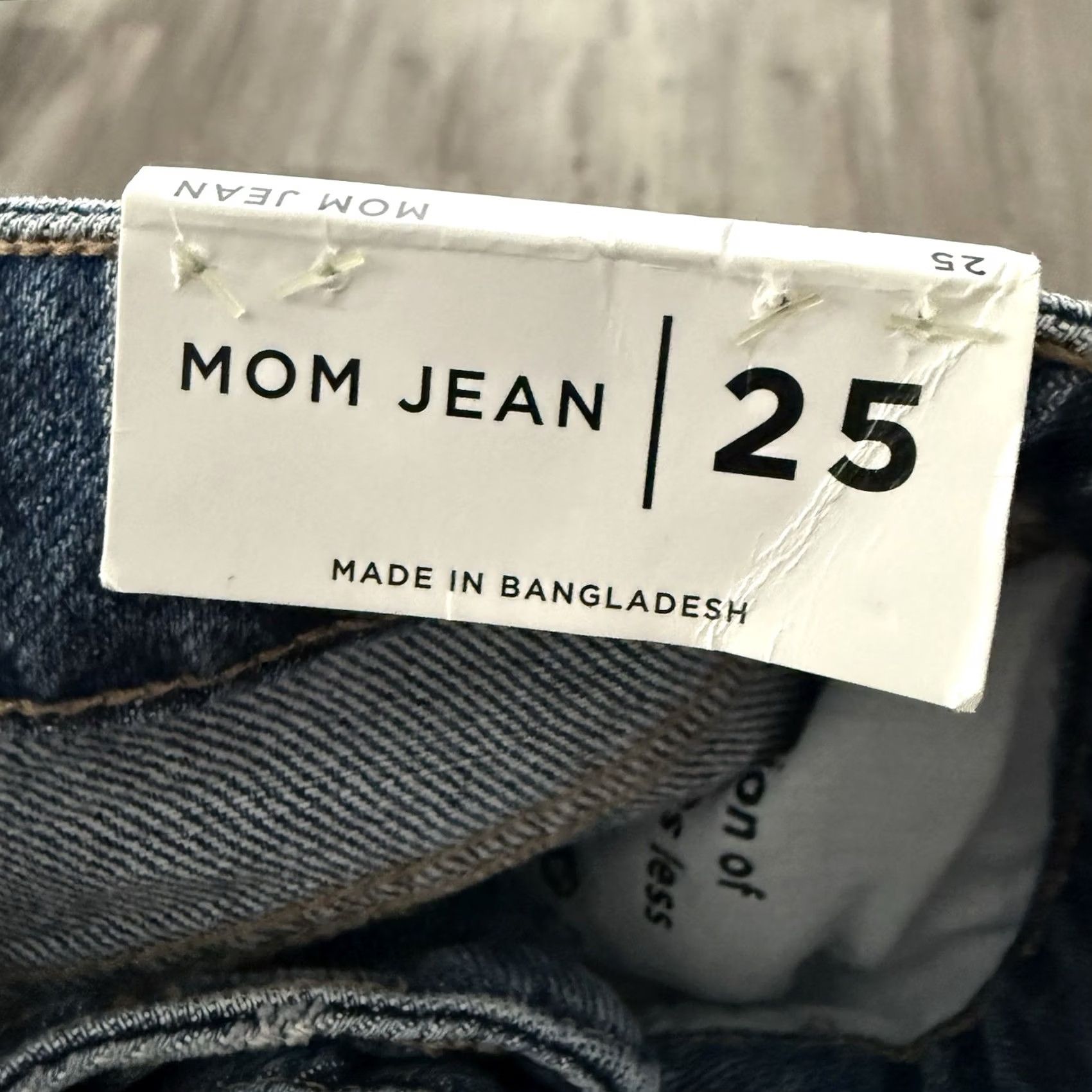 Pacsun VINTAGE Pacsun Mom Jeans Womens 25 Blue Medium Wash Denim 100% Cotton High Rise NEW Size 42" / US 20 - 2 Thumbnail