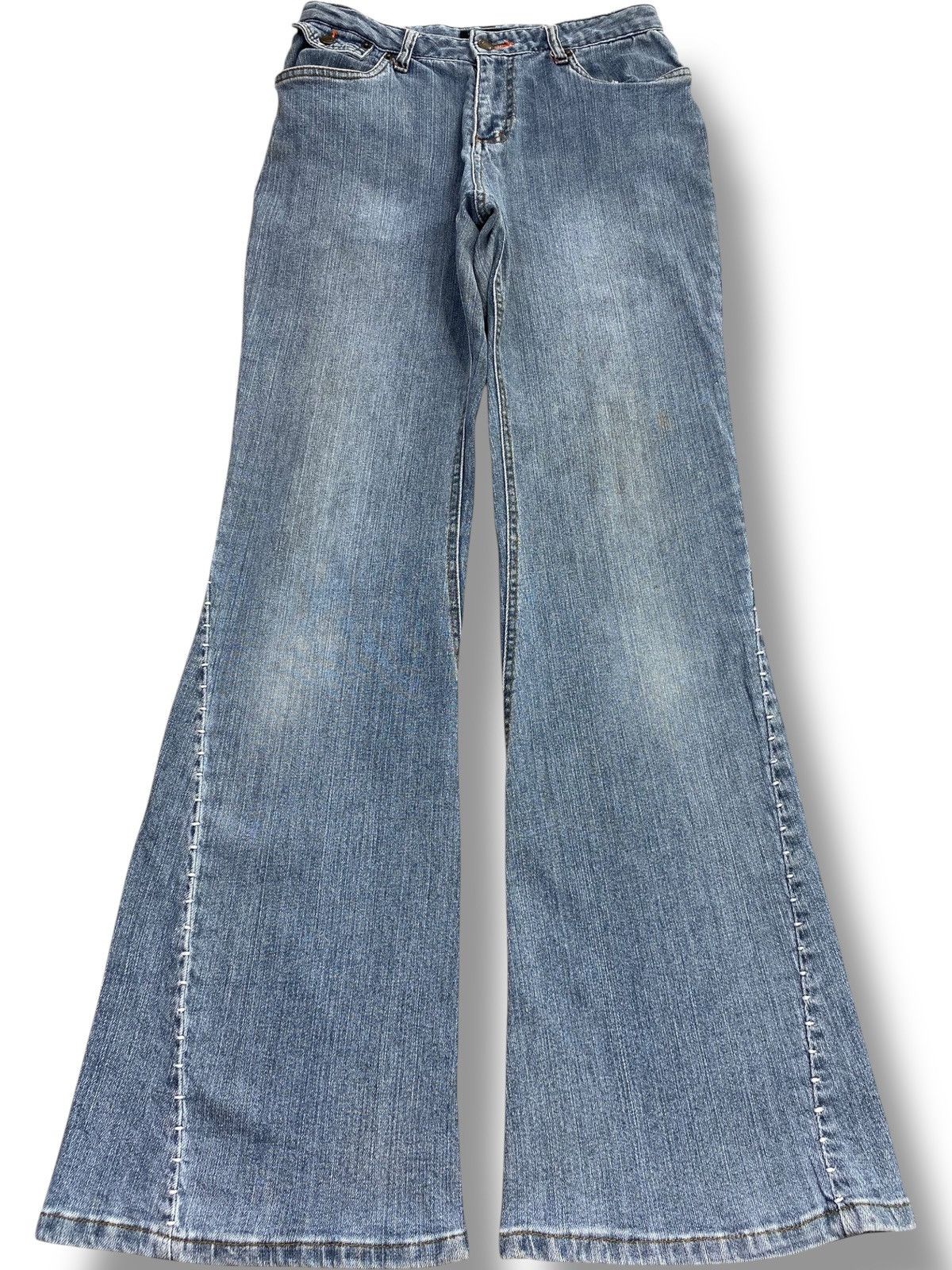 Japanese Brand Japanese Brand Faded Wash Style Flare Jeans Size US 27 - 1 Thumbnail