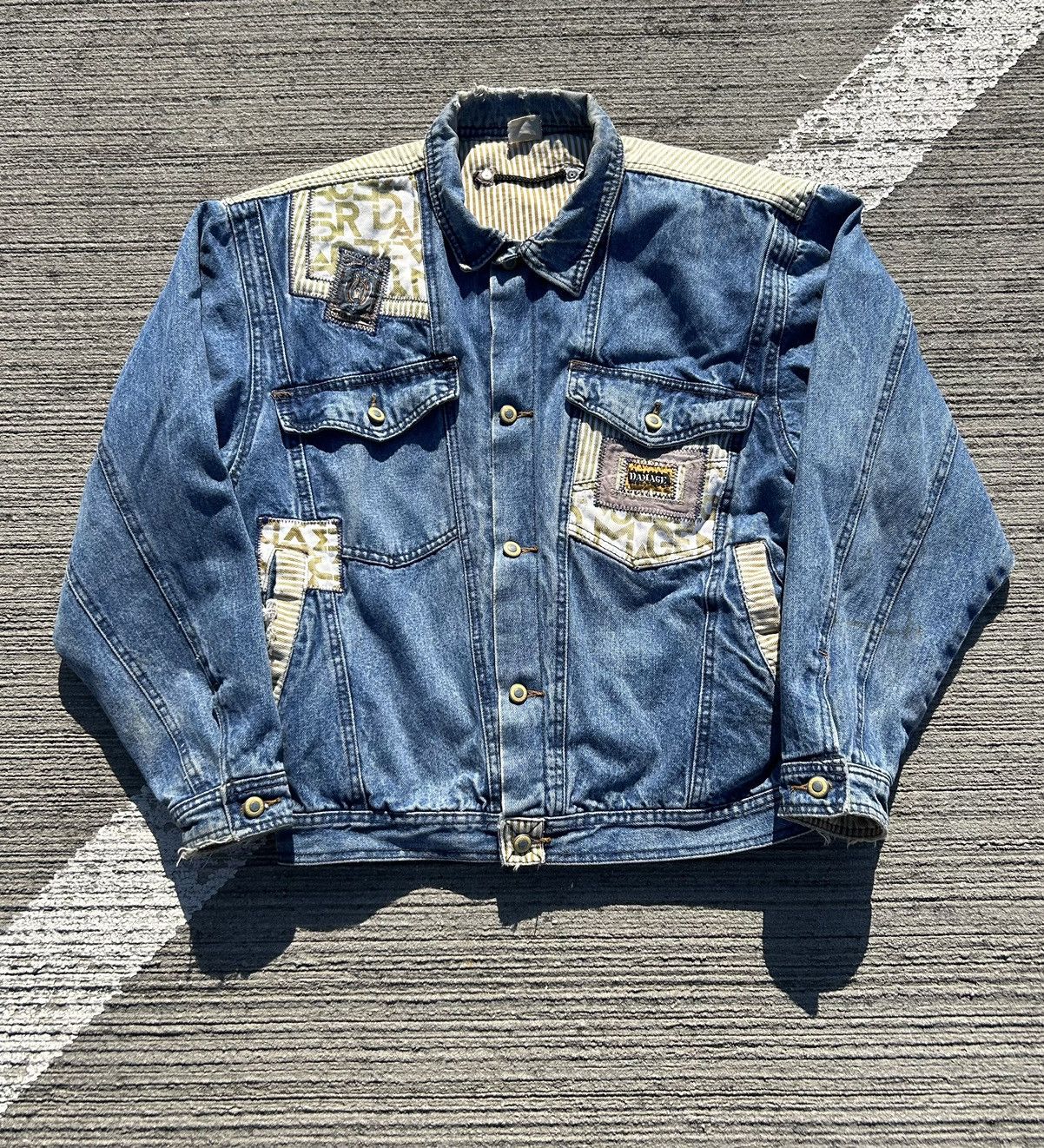 Vintage Vintage 80s Major Damage Denim Jacket | Grailed