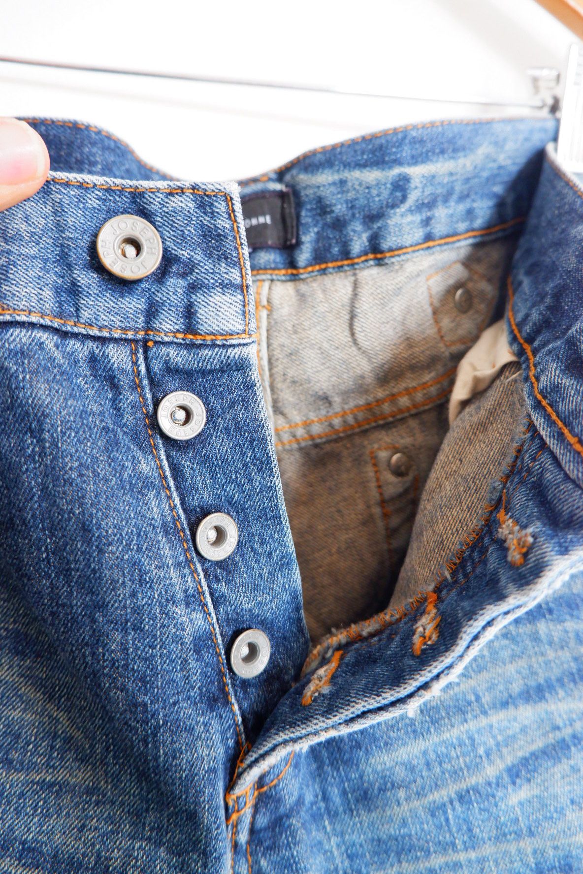 If Six Was Nine Vintage Joseph Homme Distressed Buckle Back Jeans Size US 34 / EU 50 - 4 Thumbnail
