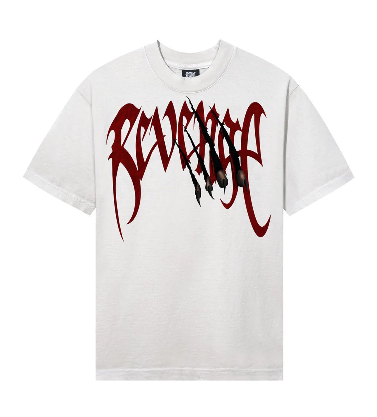 Revenge Arch Logo Claw Tee Cement/Red Size US XL / EU 56 / 4 - 1 Thumbnail