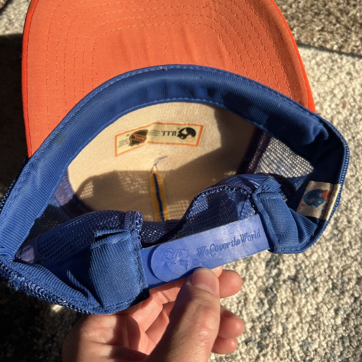 Vintage 1980's U.i.i. NEW YORK iSLANDERS NHL PUFFY MESH TRUCKER CAP Size ONE SIZE - 6 Thumbnail