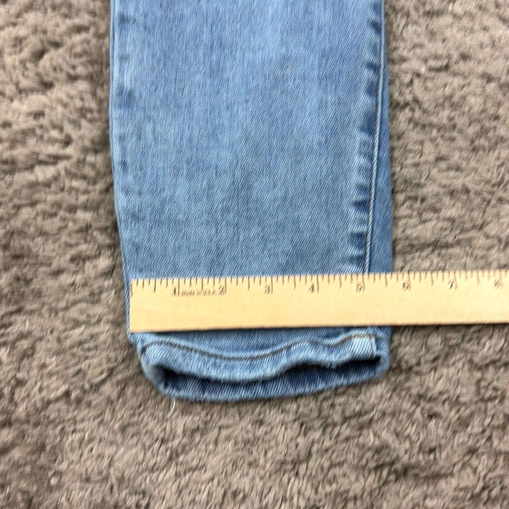Denime Judy Blue Jeans Womens 5 26x28 Blue Distressed Stretch Light Wash Denim Womens Size 27" / US 4 / IT 40 - 6 Thumbnail