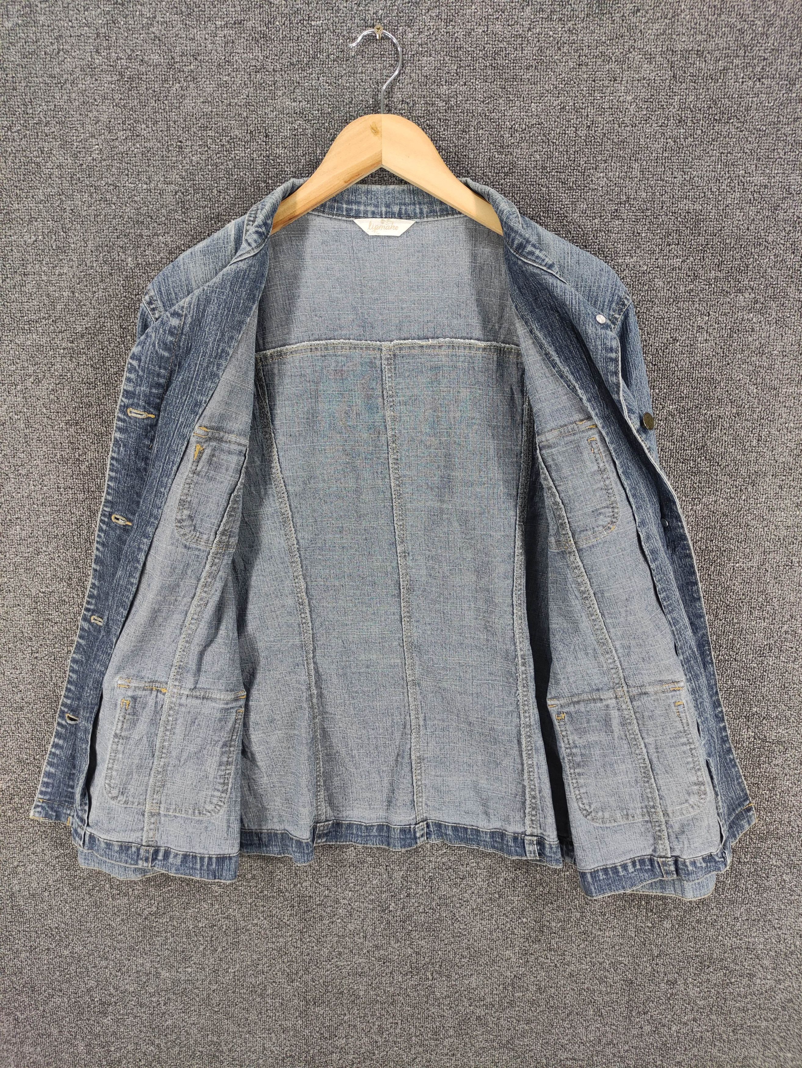 Japanese Brand Vintage Lipmake Soft Denim Jacket Size S / US 4 / IT 40 - 3 Thumbnail