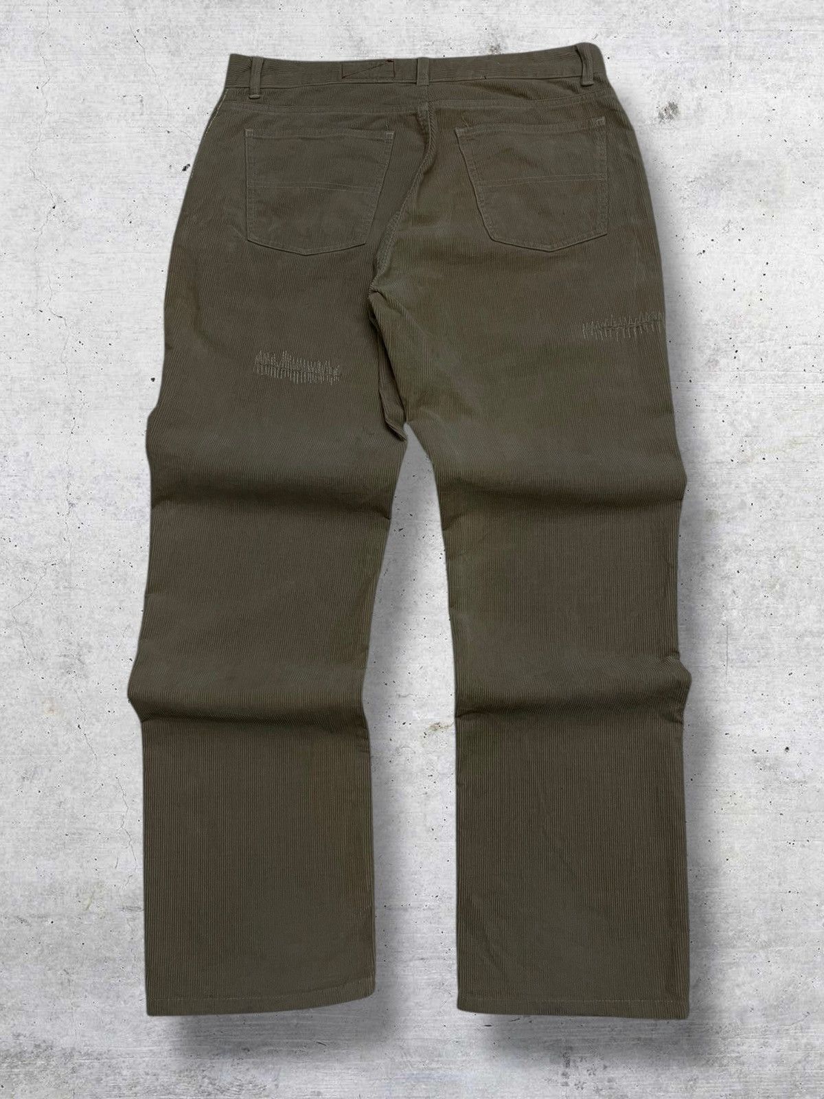 Japanese Brand XESCPAE JAPAN DESIGNER STREETWEAR DISTRESSED CORDUROY PANT Size US 33 - 6 Thumbnail