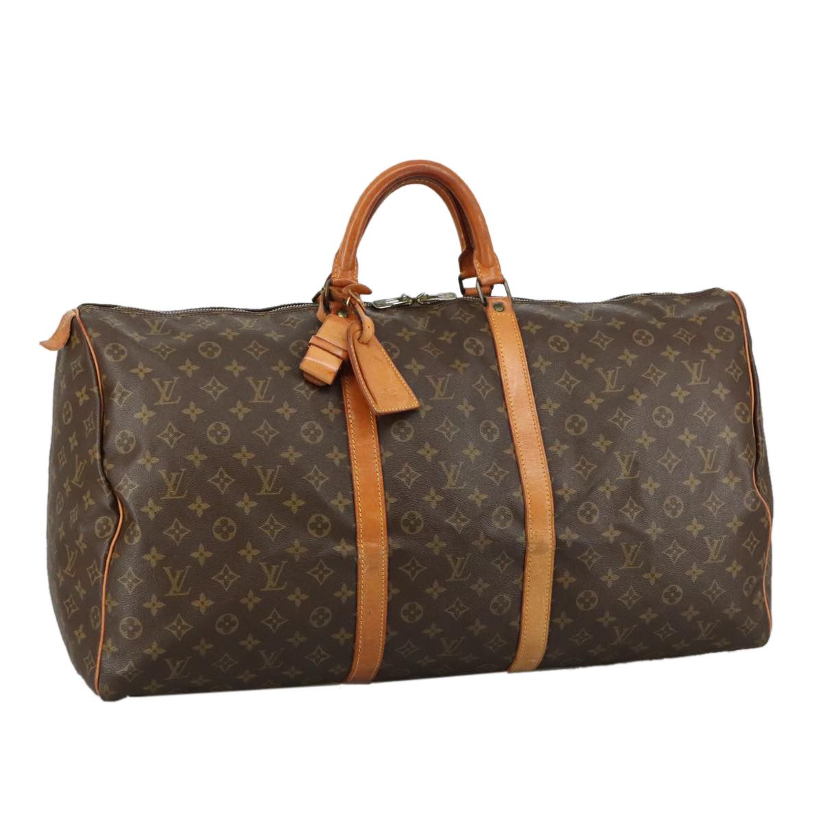 Louis Vuitton Keepall 60 Brown Canvas Travel Bag (Pre-Owned) Size ONE SIZE - 1 Thumbnail