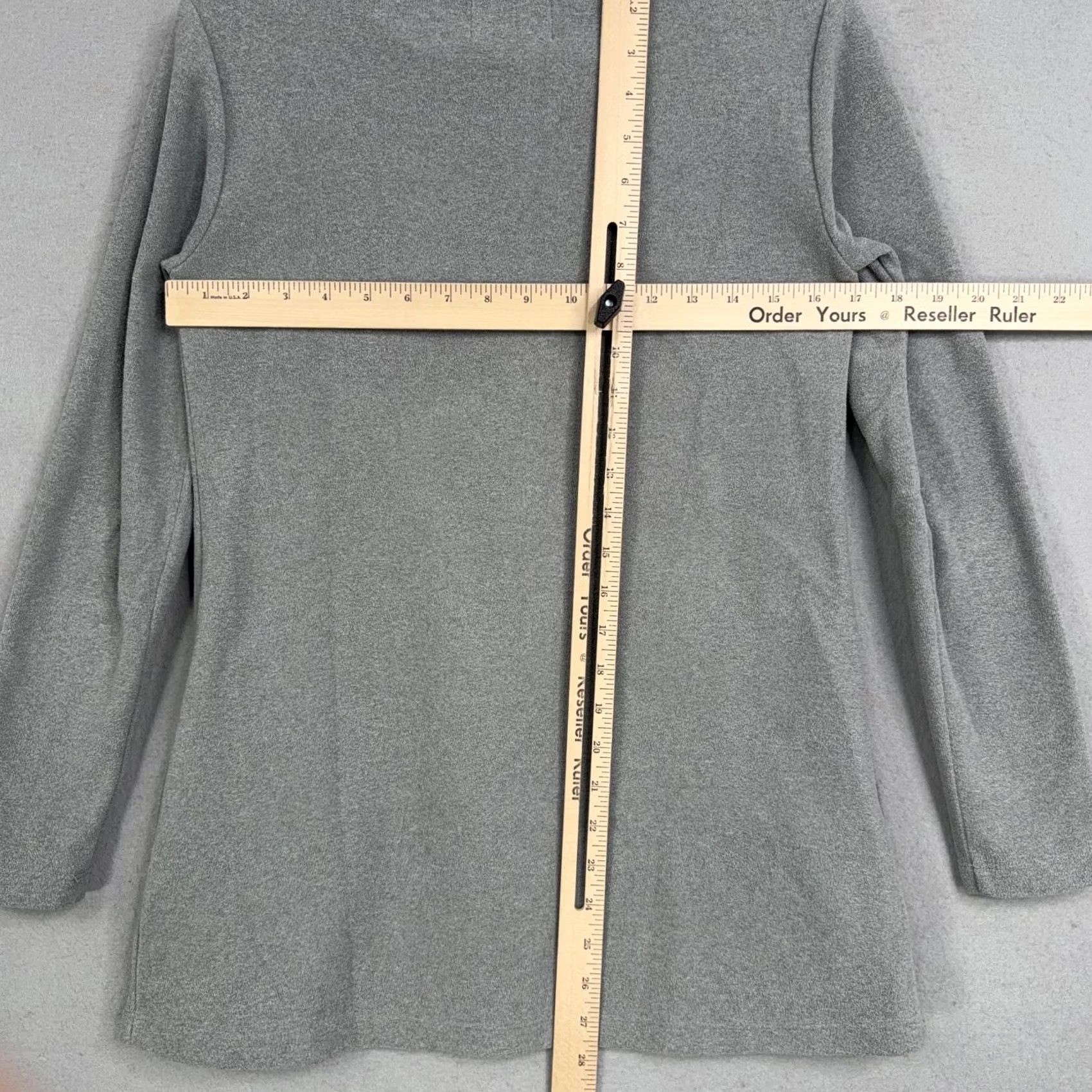 Vintage Dudley Stephens Sweater Womens XS Gray Fleece Turtleneck Pockets Pullover USA Size XS / US 0-2 / IT 36-38 - 7 Thumbnail