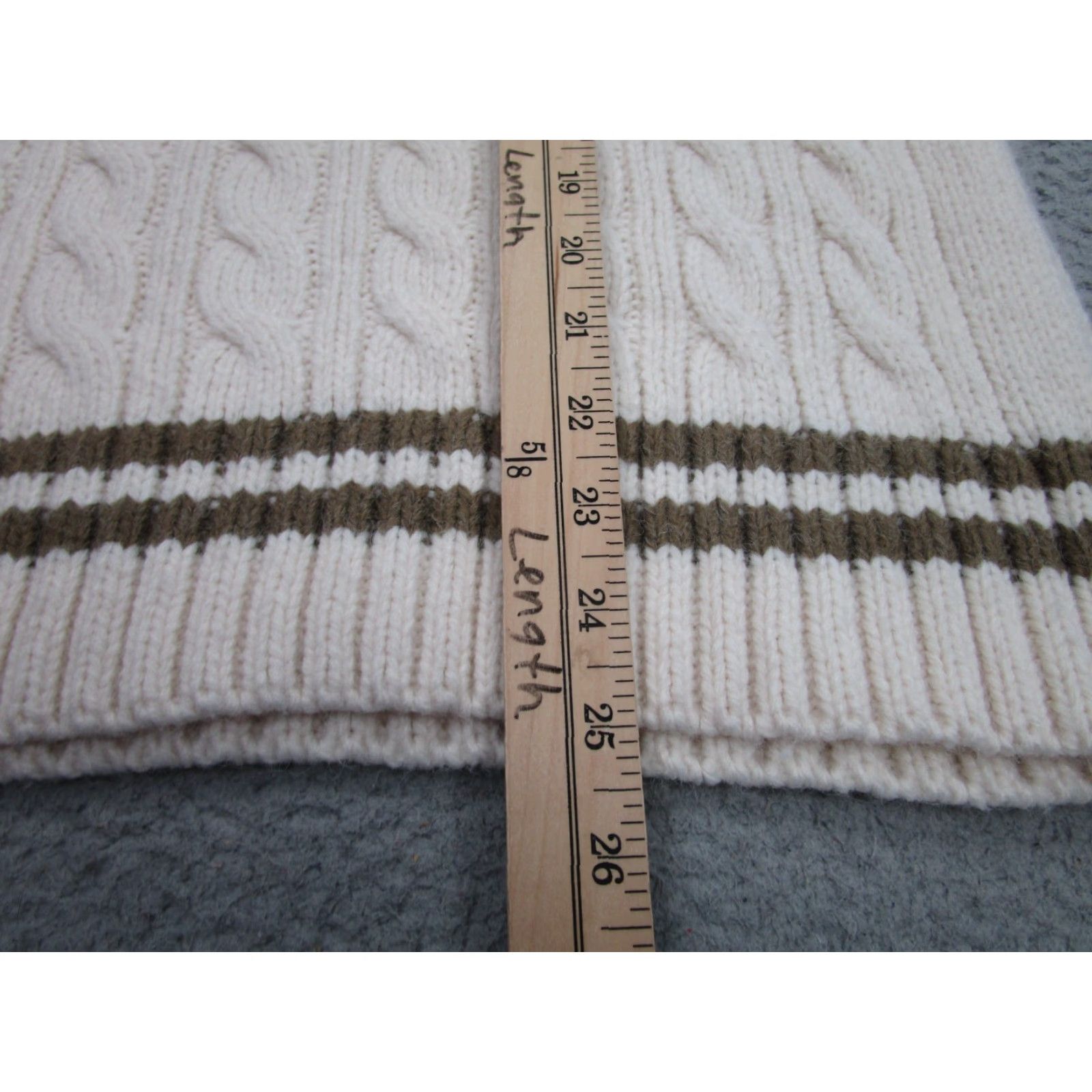 American Eagle Outfitters American Eagle Outfitters Sweater Womens XS Cable Knit V-Neck Fisherman Pullover Ivory Preppy Casual Size XS / US 0-2 / IT 36-38 - 7 Thumbnail