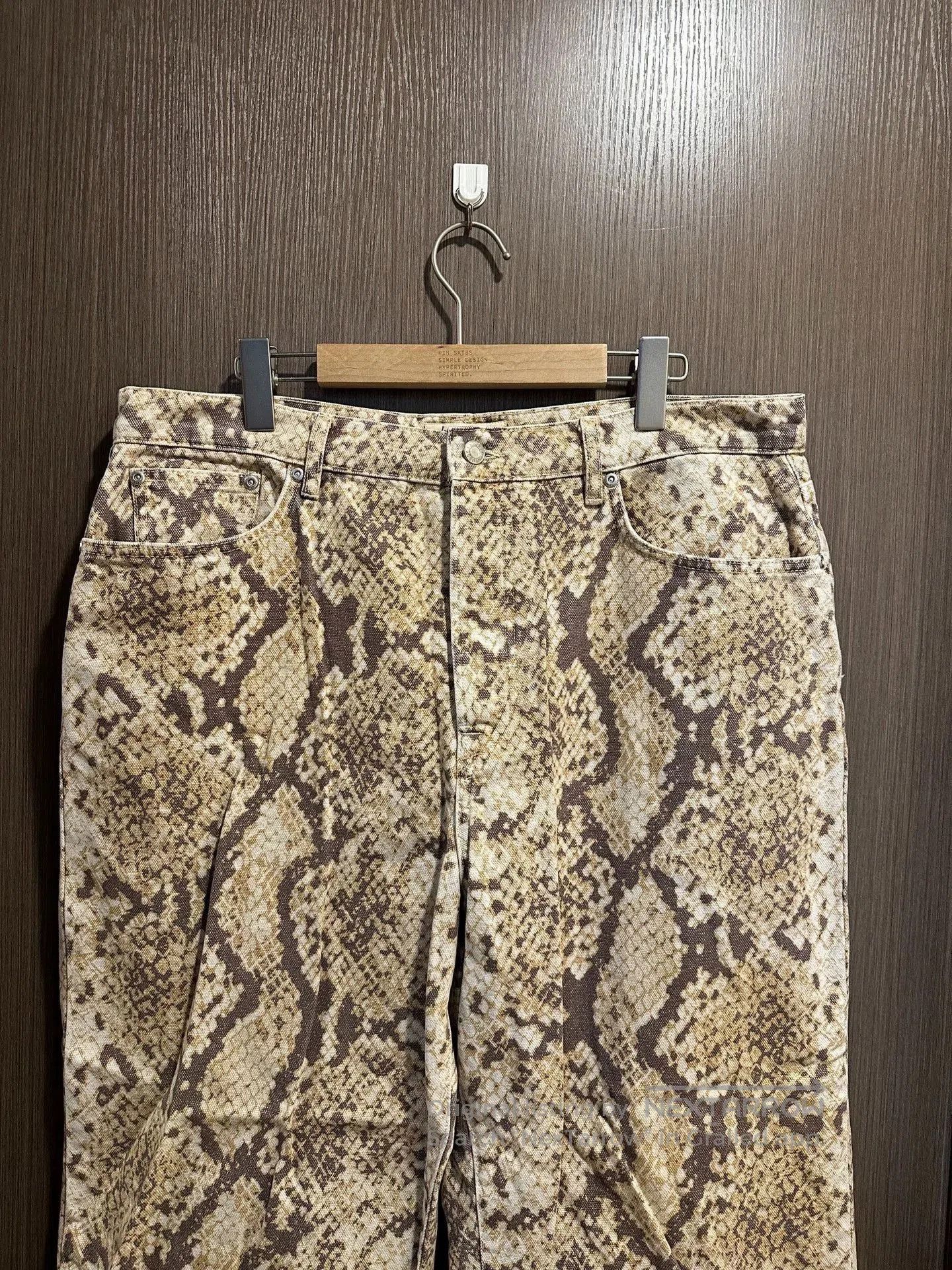Stussy Stussy Washed Canvas Snake Print Jeans. Size US 34 / EU 50 - 2 Thumbnail