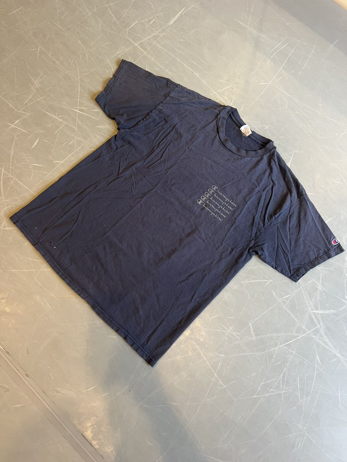 Champion Vintage Champion Logo Stack T-Shirt Size US L / EU 52-54 / 3 - 1 Thumbnail