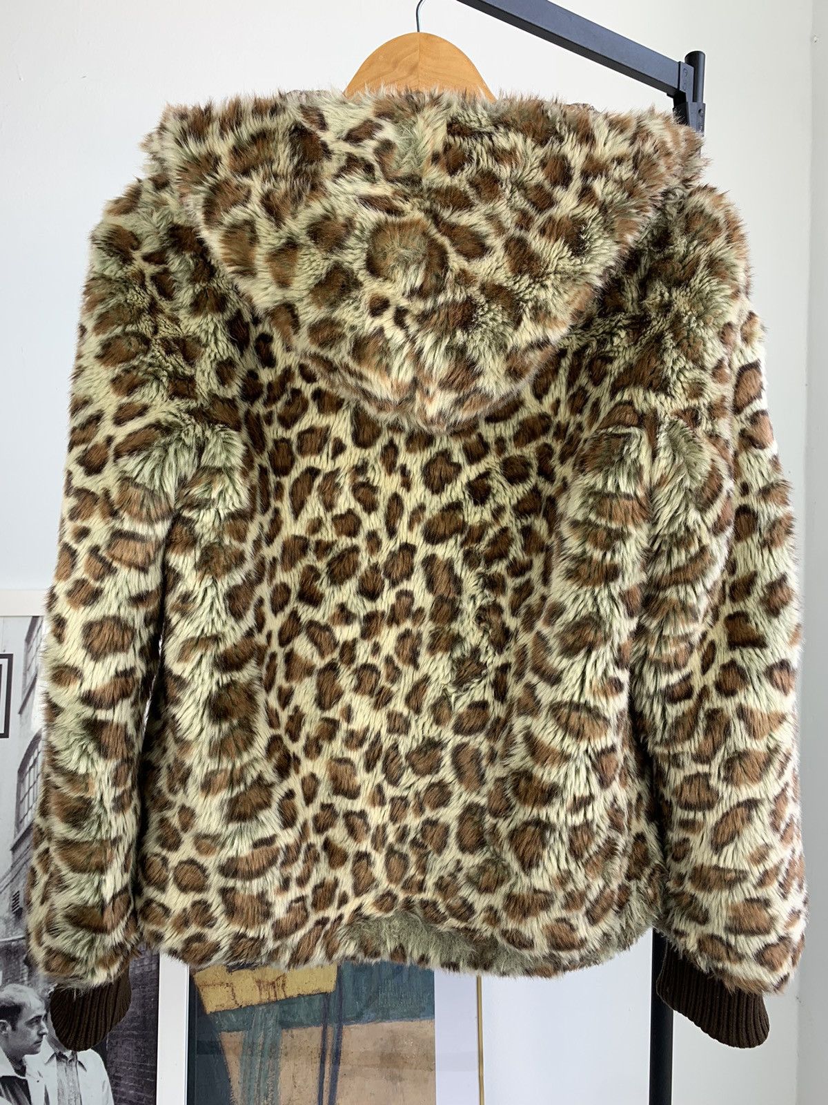 Japanese Brand Sunaokawahara Leopard Print Fur Hoodie Size US M / EU 48-50 / 2 - 4 Thumbnail