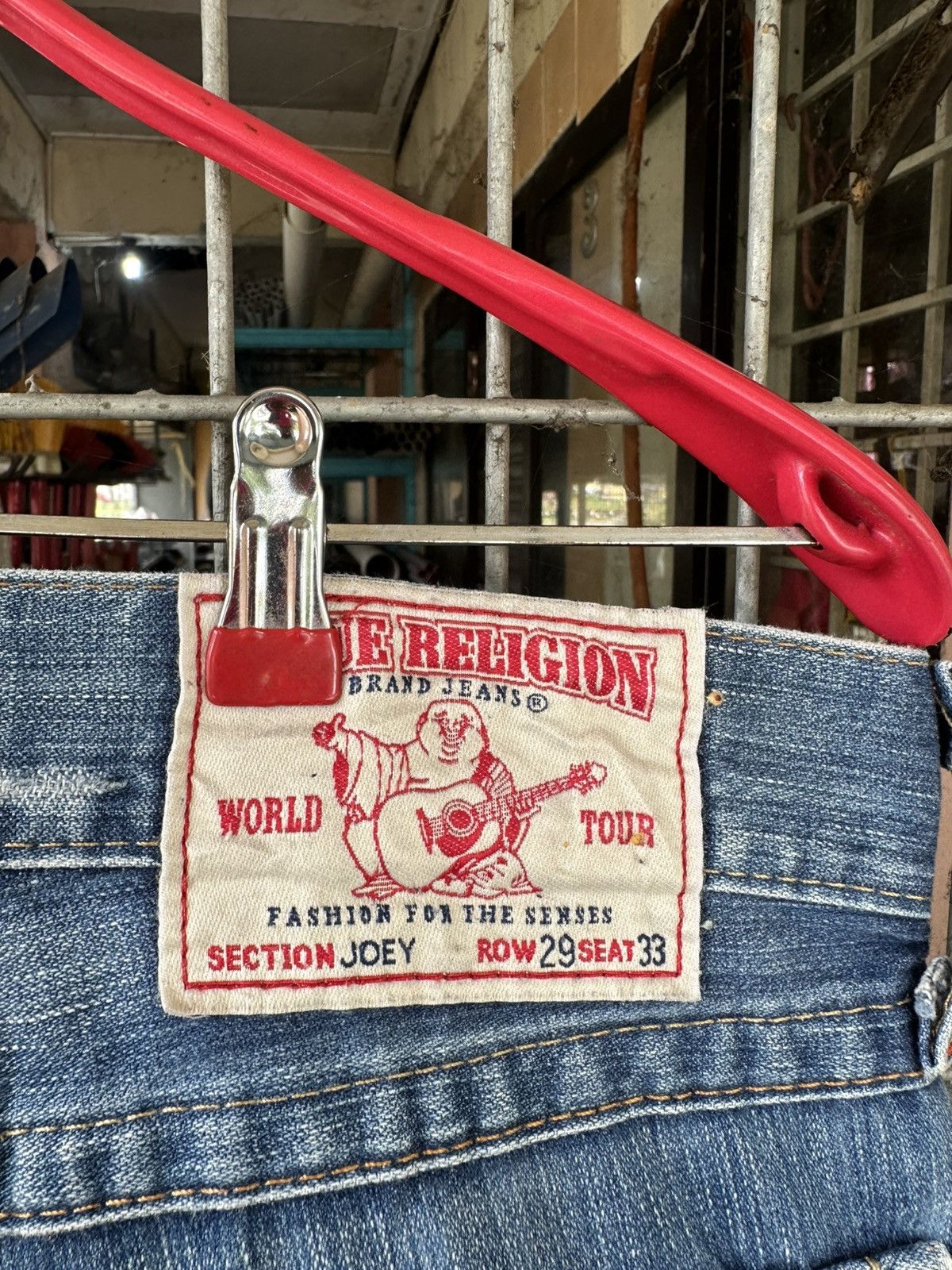 True Religion 👹Vintage True Religion Distressed Flare Jeans Size US 31 - 9 Thumbnail