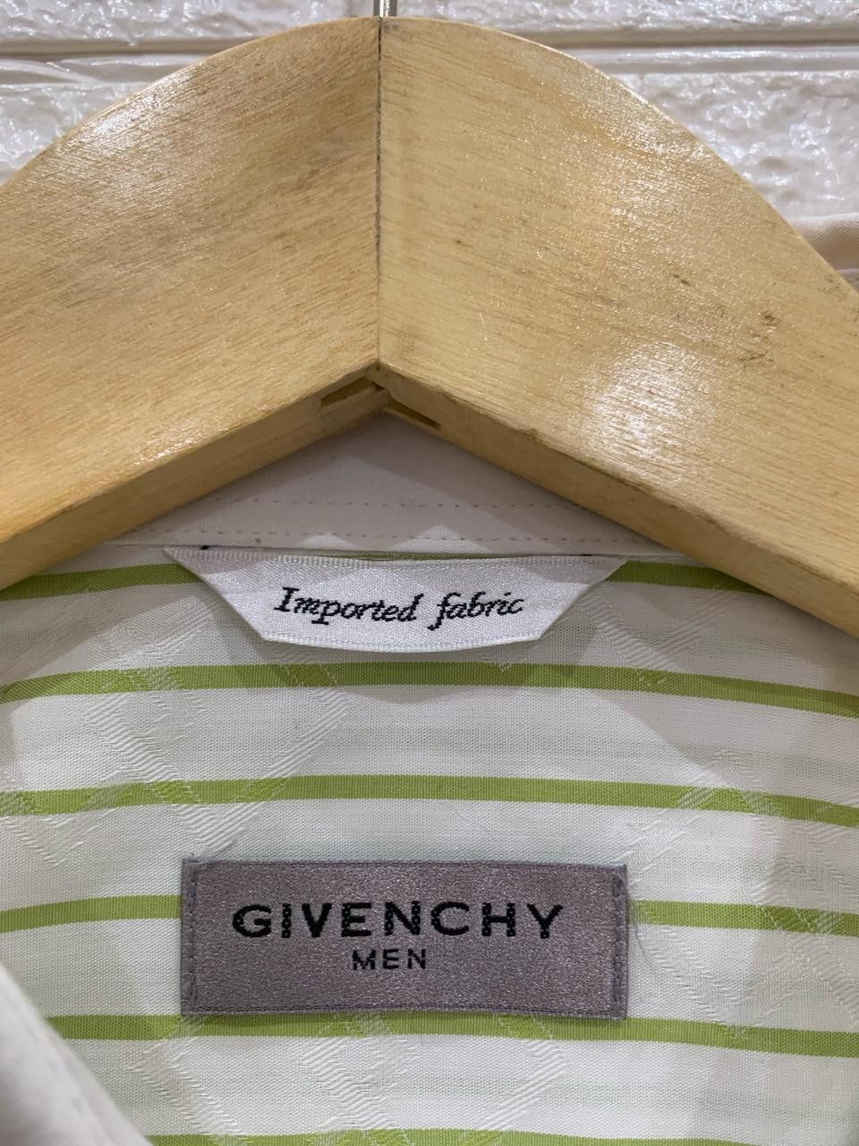 Givenchy 2000s Givenchy stripe diamond pattern button upshirt Size US XL / EU 56 / 4 - 9 Thumbnail