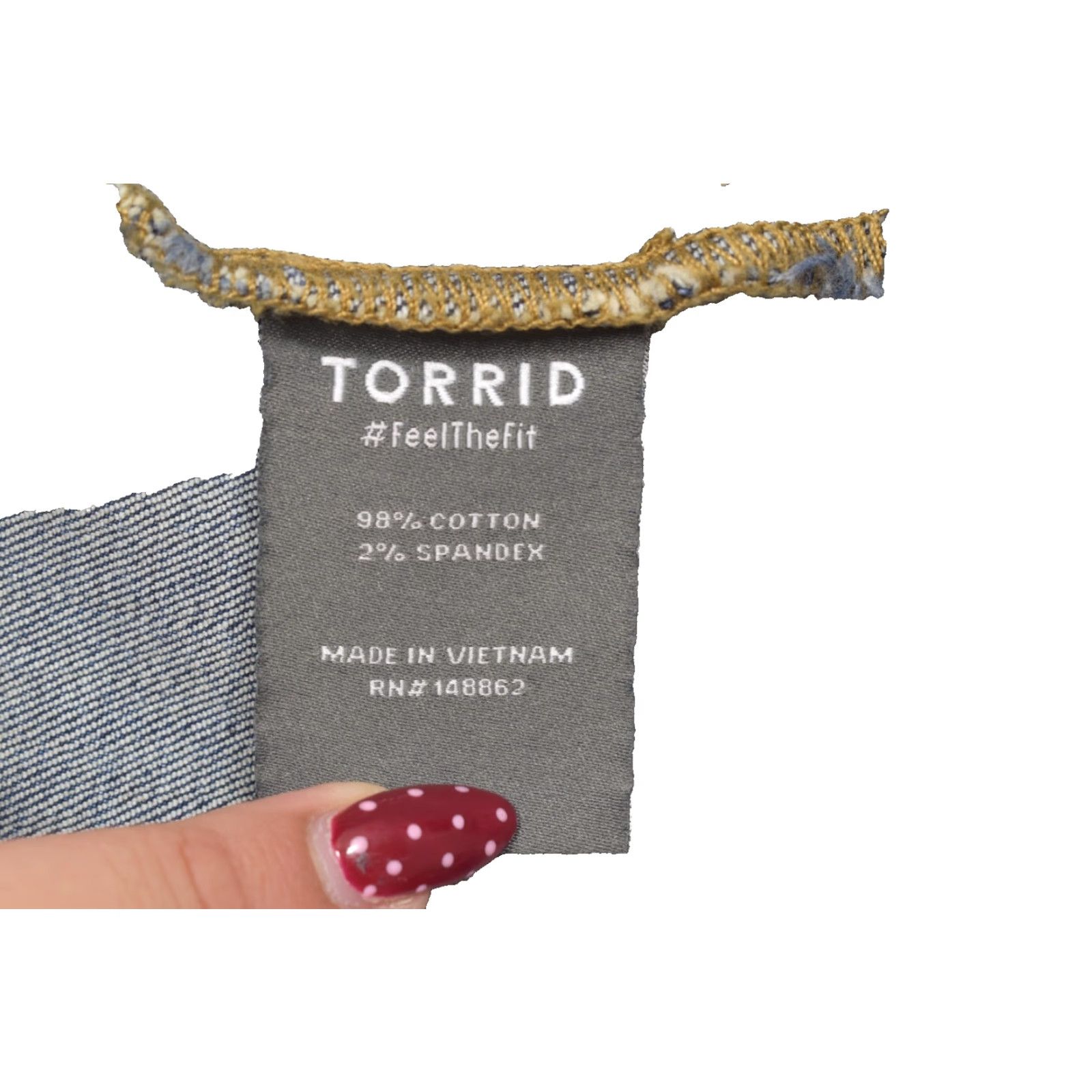 Torrid Torrid Jacket Denim Trucker Blue Stretch Button Front Long Sleeve Regular Fit Womens Size 4 Plus Spring Fall - Blue Denim Jacket Size S / US 4 / IT 40 - 8 Thumbnail