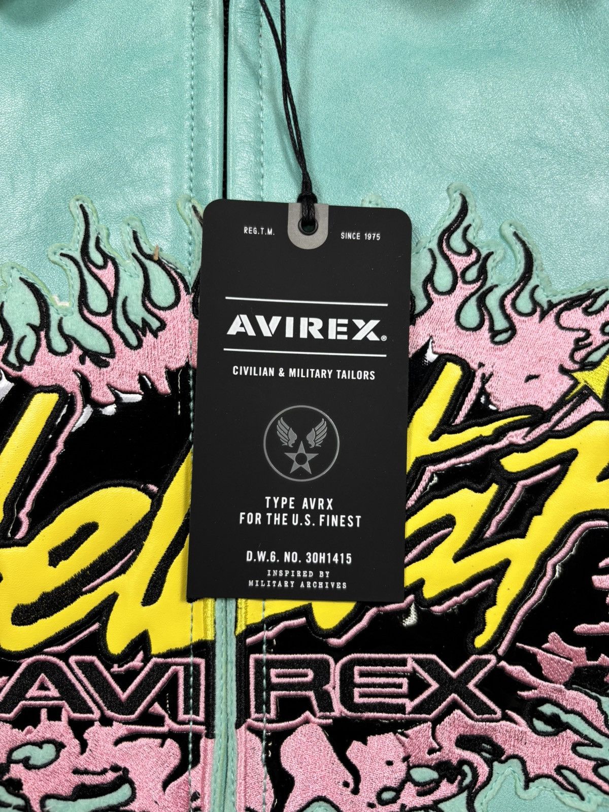 Avirex × HELLSTAR Hellstar x Avirex Jacket, Turquoise Size US S / EU 44-46 / 1 - 9 Thumbnail
